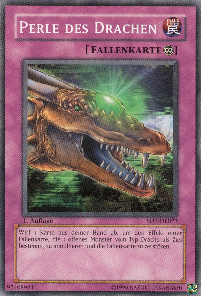 Perle des Drachen - SD1-DE023 - Common - Deutsch - 1. Auflage - Structure Deck: Dragon's Roar - Yugioh
