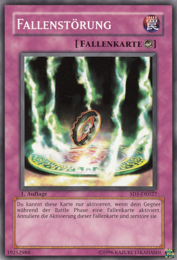 Fallenstörung - SD1-DE027 - Common - Deutsch - 1. Auflage - Structure Deck: Dragon's Roar - Yugioh