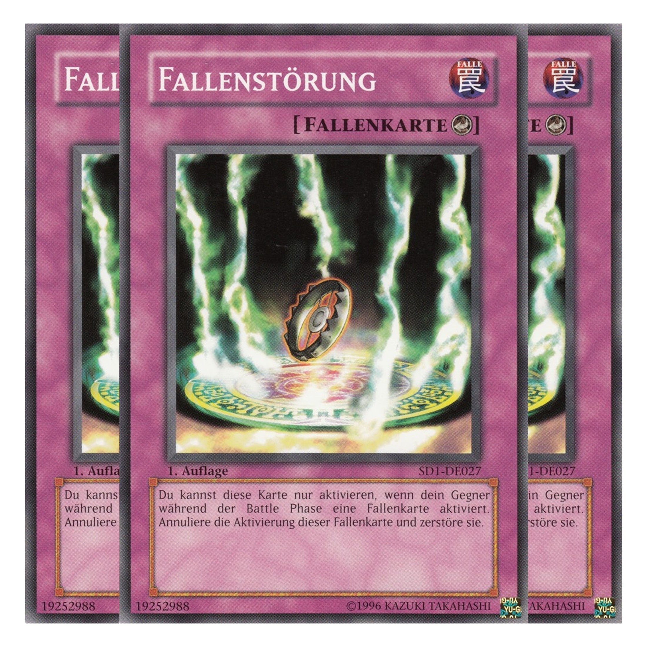 Fallenstörung - SD1-DE027 - Common - Deutsch - 1. Auflage - Structure Deck: Dragon's Roar - Playset (3 Kopien)