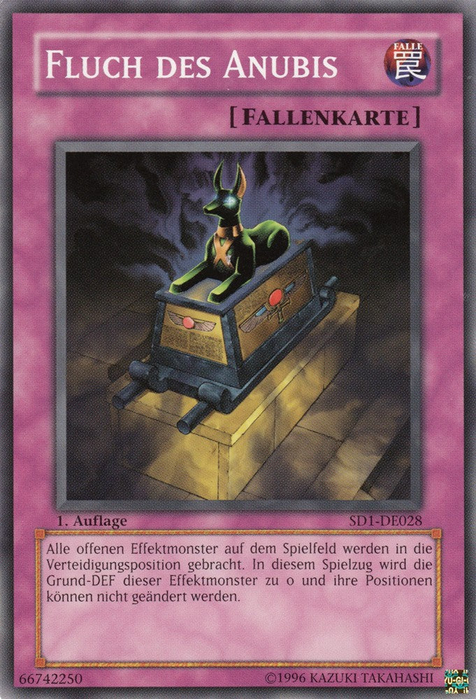 Fluch des Anubis - SD1-DE028 - Common - Deutsch - 1. Auflage - Structure Deck: Dragon's Roar - Yugioh
