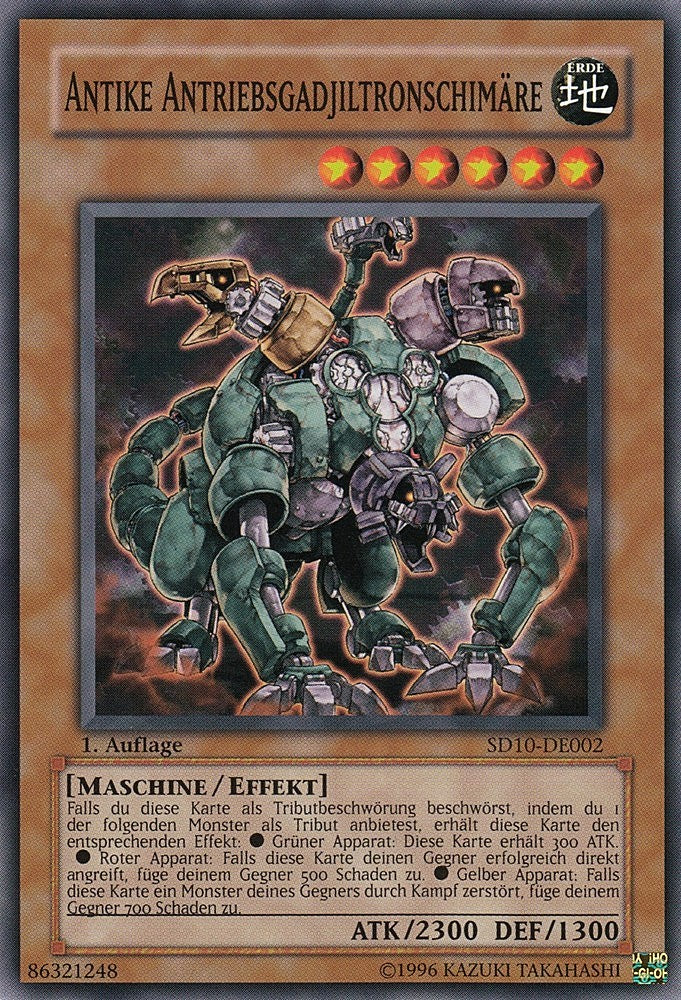 Antike Antriebsgadjiltronschimäre - SD10-DE002 - Common - Deutsch - 1. Auflage - Structure Deck: Machine Re-Volt - Yugioh