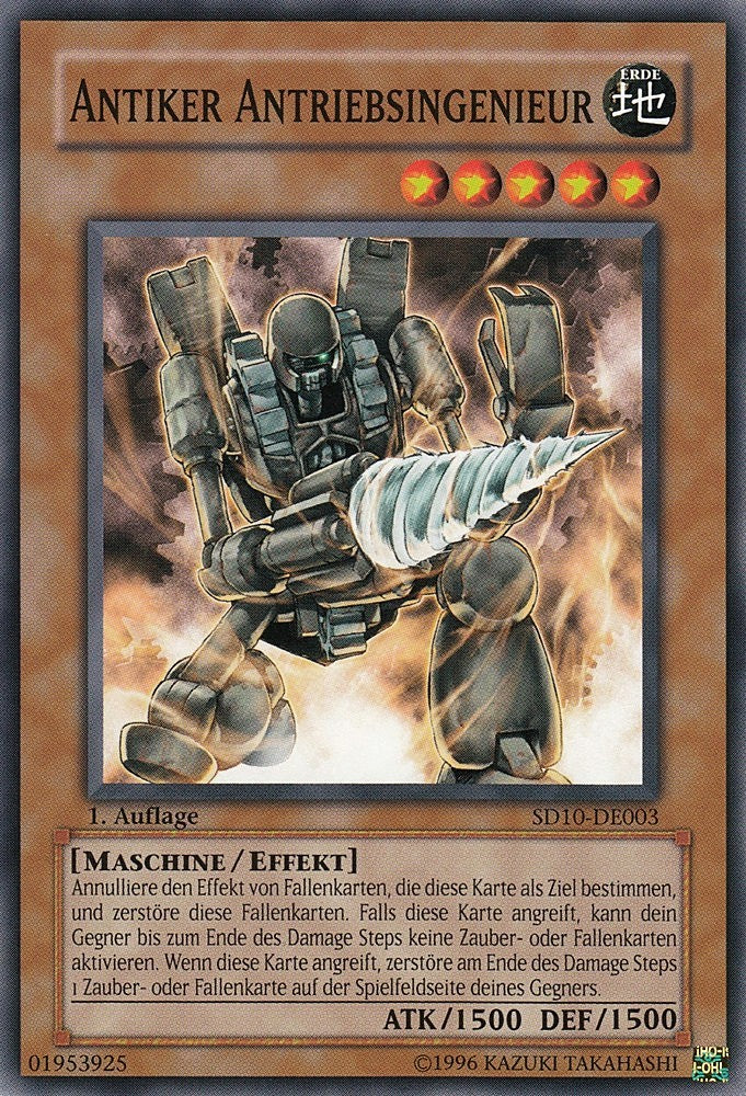 Antiker Antriebsingenieur - SD10-DE003 - Common - Deutsch - 1. Auflage - Structure Deck: Machine Re-Volt - Yugioh