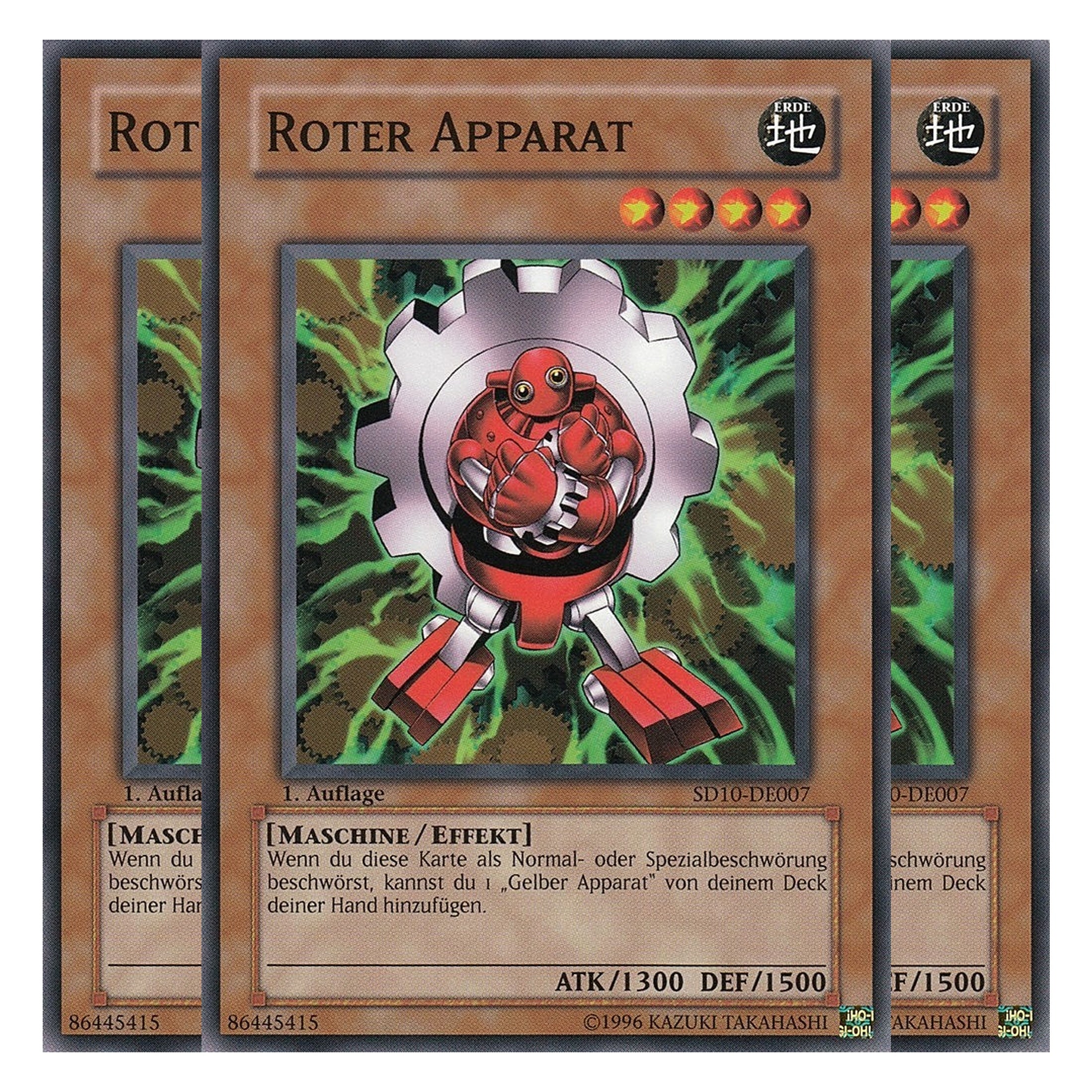 Roter Apparat - SD10-DE007 - Common - Deutsch - 1. Auflage - Structure Deck: Machine Re-Volt - Playset (3 Kopien)