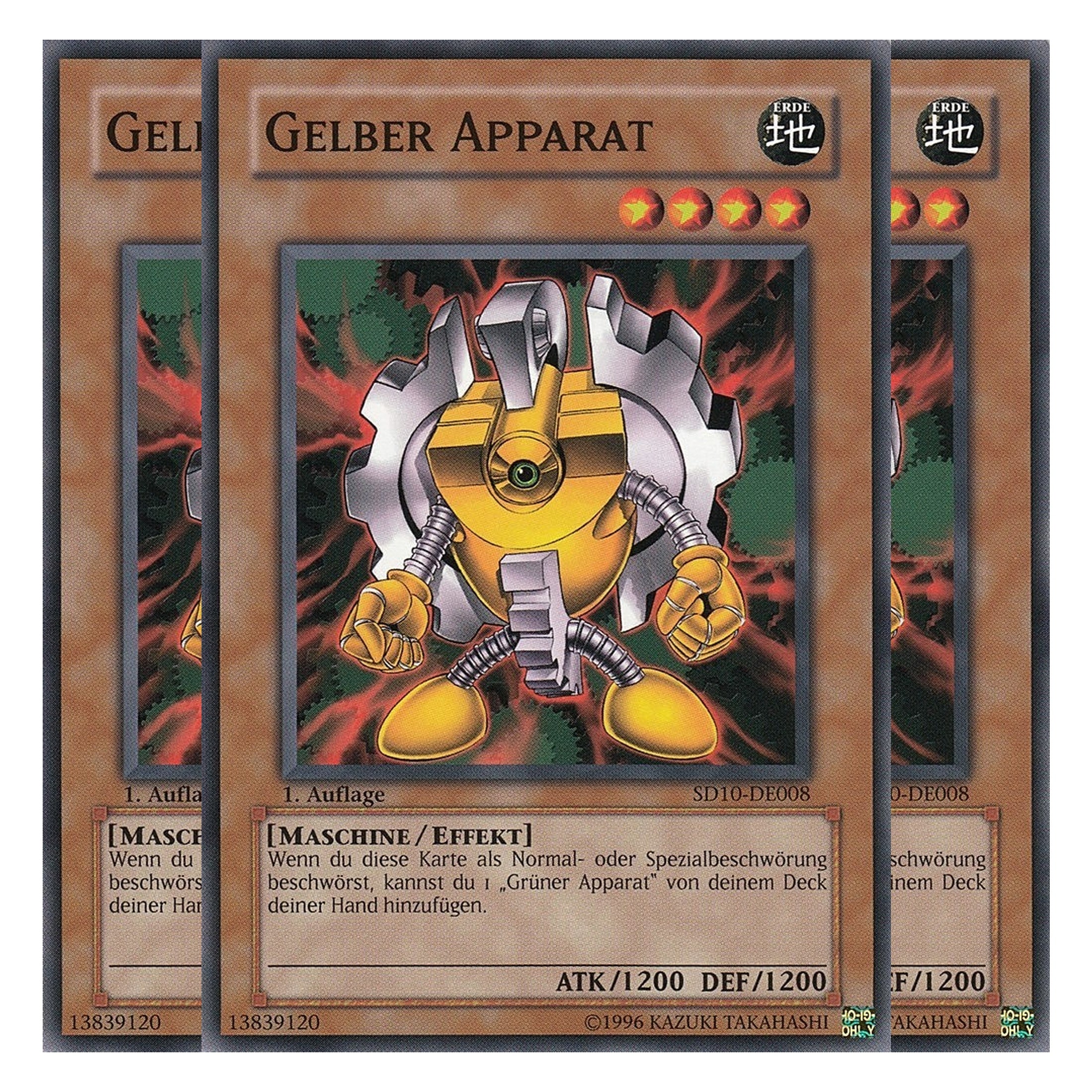 Gelber Apparat - SD10-DE008 - Common - Deutsch - 1. Auflage - Structure Deck: Machine Re-Volt - Playset (3 Kopien)