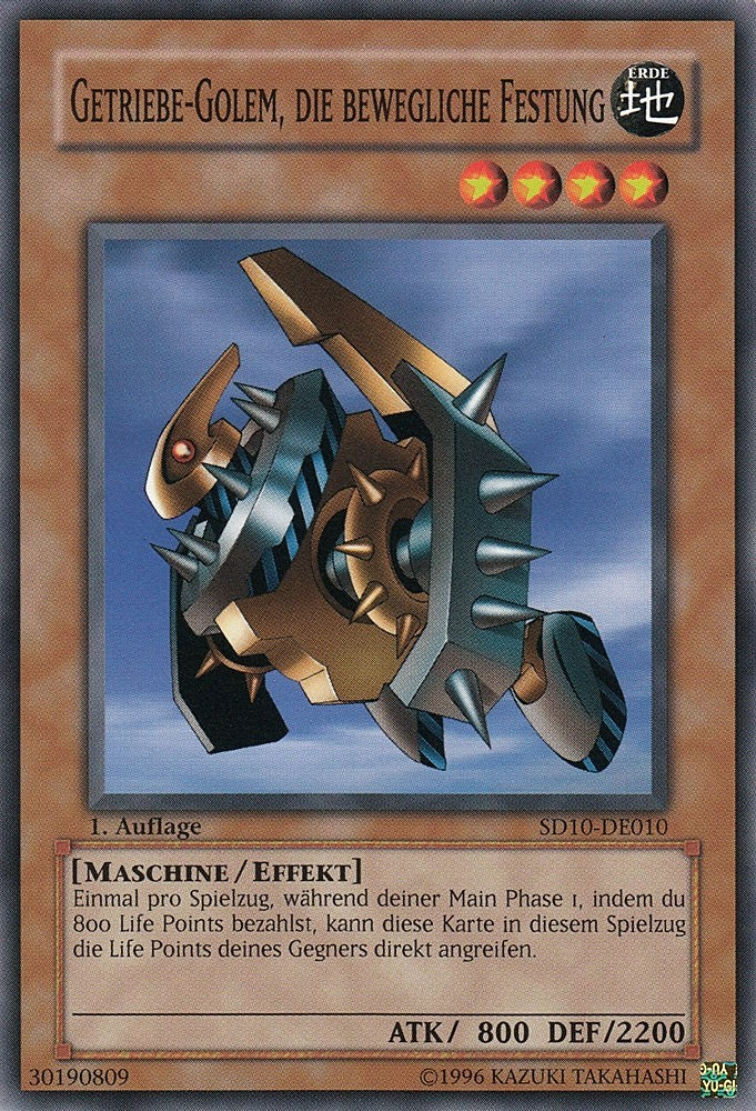 Getriebe-Golem, Die bewegliche Festung - SD10-DE010 - Common - Deutsch - 1. Auflage - Structure Deck: Machine Re-Volt - Yugioh