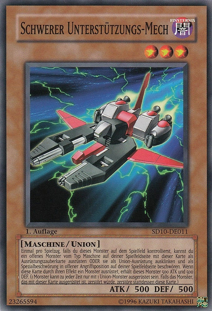 Schwerer Unterstützungs-Mech - SD10-DE011 - Common - Deutsch - 1. Auflage - Structure Deck: Machine Re-Volt - Yugioh