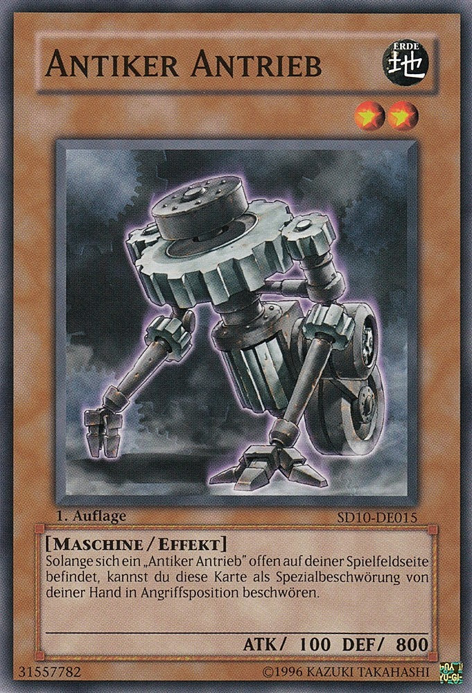 Antiker Antrieb - SD10-DE015 - Common - Deutsch - 1. Auflage - Structure Deck: Machine Re-Volt - Yugioh
