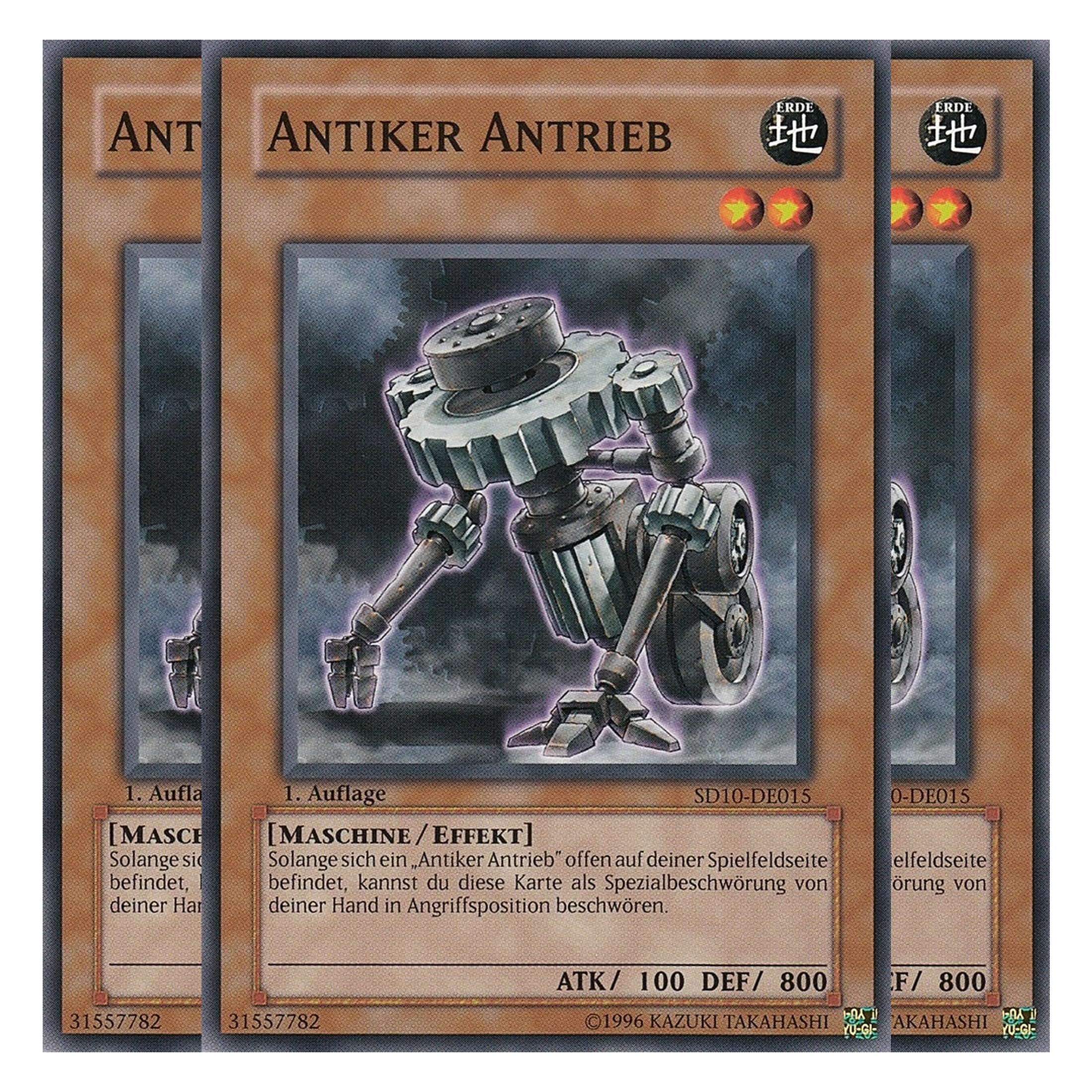 Antiker Antrieb - SD10-DE015 - Common - Deutsch - 1. Auflage - Structure Deck: Machine Re-Volt - Playset (3 Kopien)