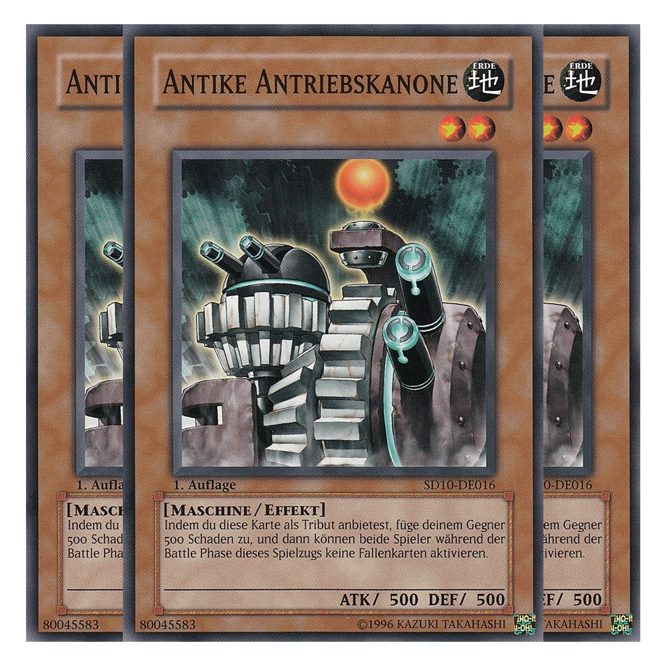 Antike Antriebskanone - SD10-DE016 - Common - Deutsch - 1. Auflage - Structure Deck: Machine Re-Volt - Playset (3 Kopien)