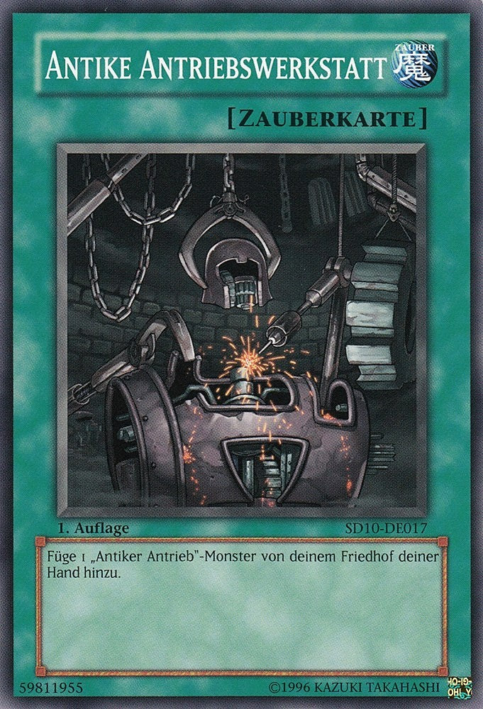 Antike Antribeswerkstatt - SD10-DE017 - Common - Deutsch - 1. Auflage - Structure Deck: Machine Re-Volt - Yugioh