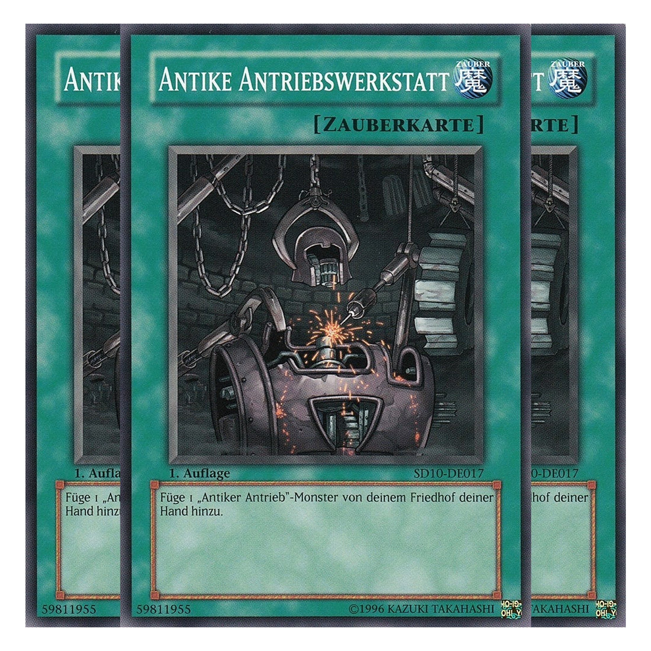 Antike Antribeswerkstatt - SD10-DE017 - Common - Deutsch - 1. Auflage - Structure Deck: Machine Re-Volt - Playset (3 Kopien)