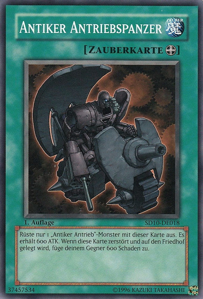 Antiker Antriebspanzer - SD10-DE018 - Common - Deutsch - 1. Auflage - Structure Deck: Machine Re-Volt - Yugioh
