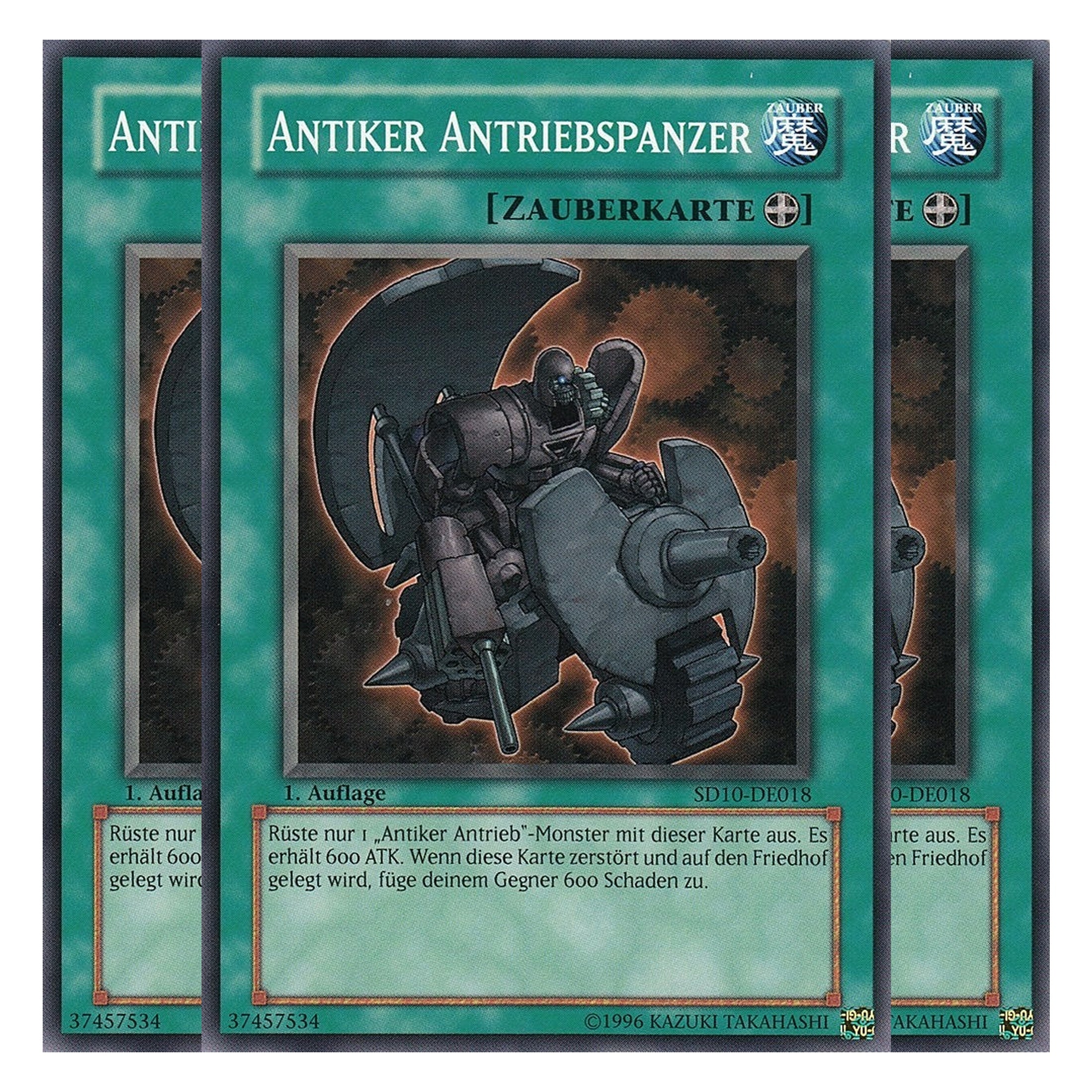Antiker Antriebspanzer - SD10-DE018 - Common - Deutsch - 1. Auflage - Structure Deck: Machine Re-Volt - Playset (3 Kopien)