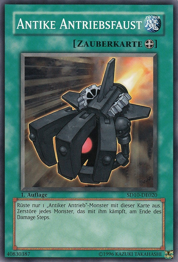Antike Antriebsfaust - SD10-DE020 - Common - Deutsch - 1. Auflage - Structure Deck: Machine Re-Volt - Yugioh