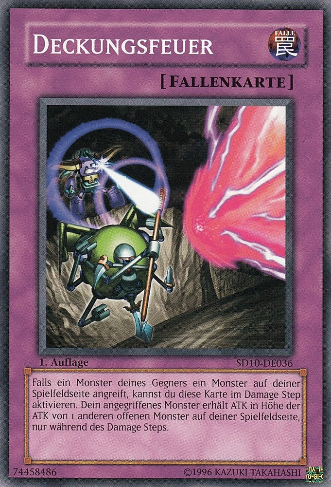 Deckungsfeuer - SD10-DE036 - Common - Deutsch - 1. Auflage - Structure Deck: Machine Re-Volt - Yugioh