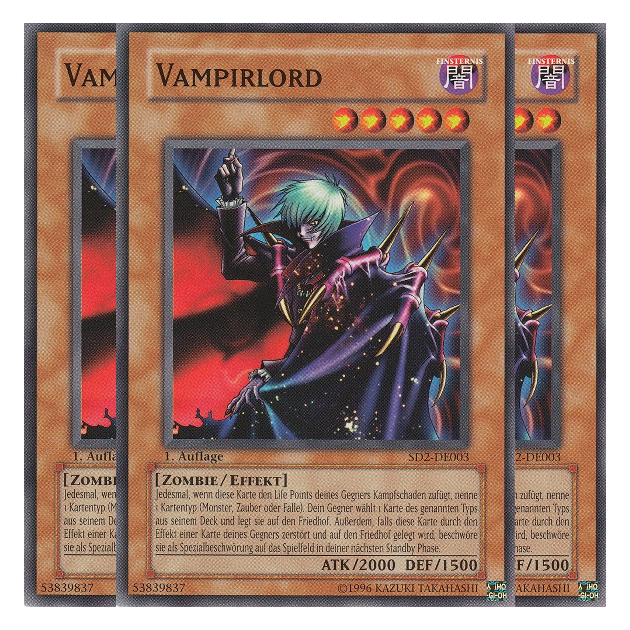 Vampirlord - SD2-DE003 - Common - Deutsch - 1. Auflage - Structure Deck: Zombie Madness - Playset (3 Kopien)