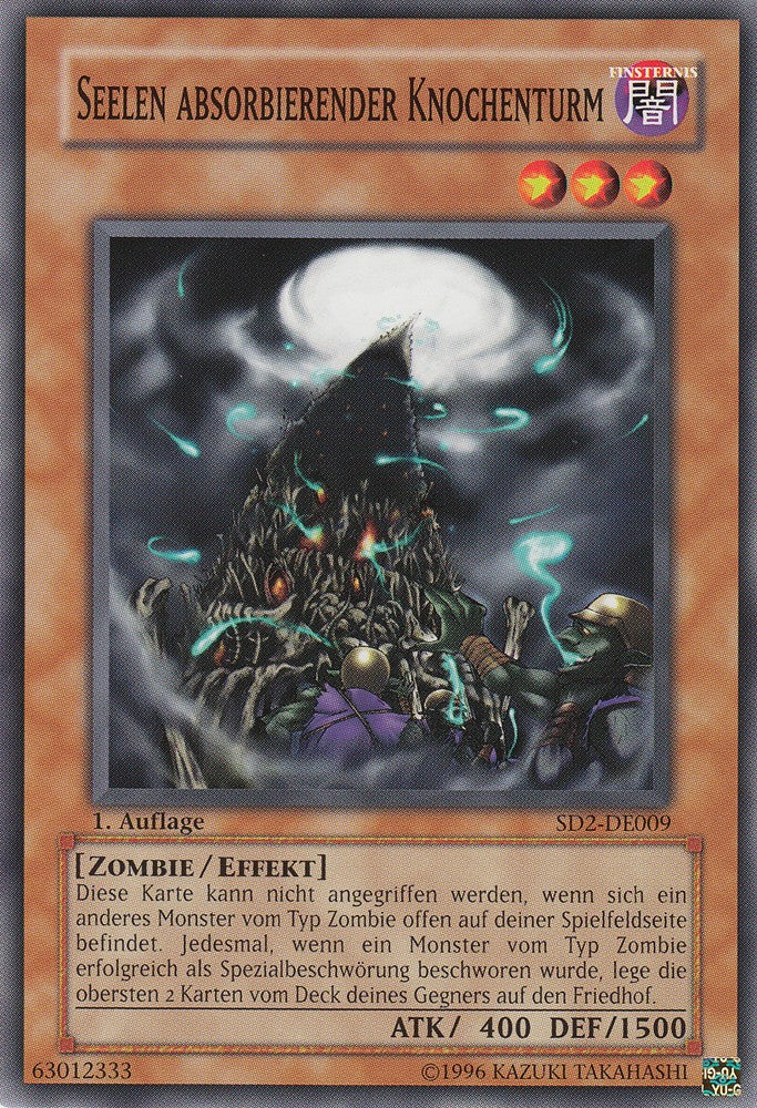 Seelen absorbierender Knochenturm - SD2-DE009 - Common - Deutsch - 1. Auflage - Structure Deck: Zombie Madness - Yugioh
