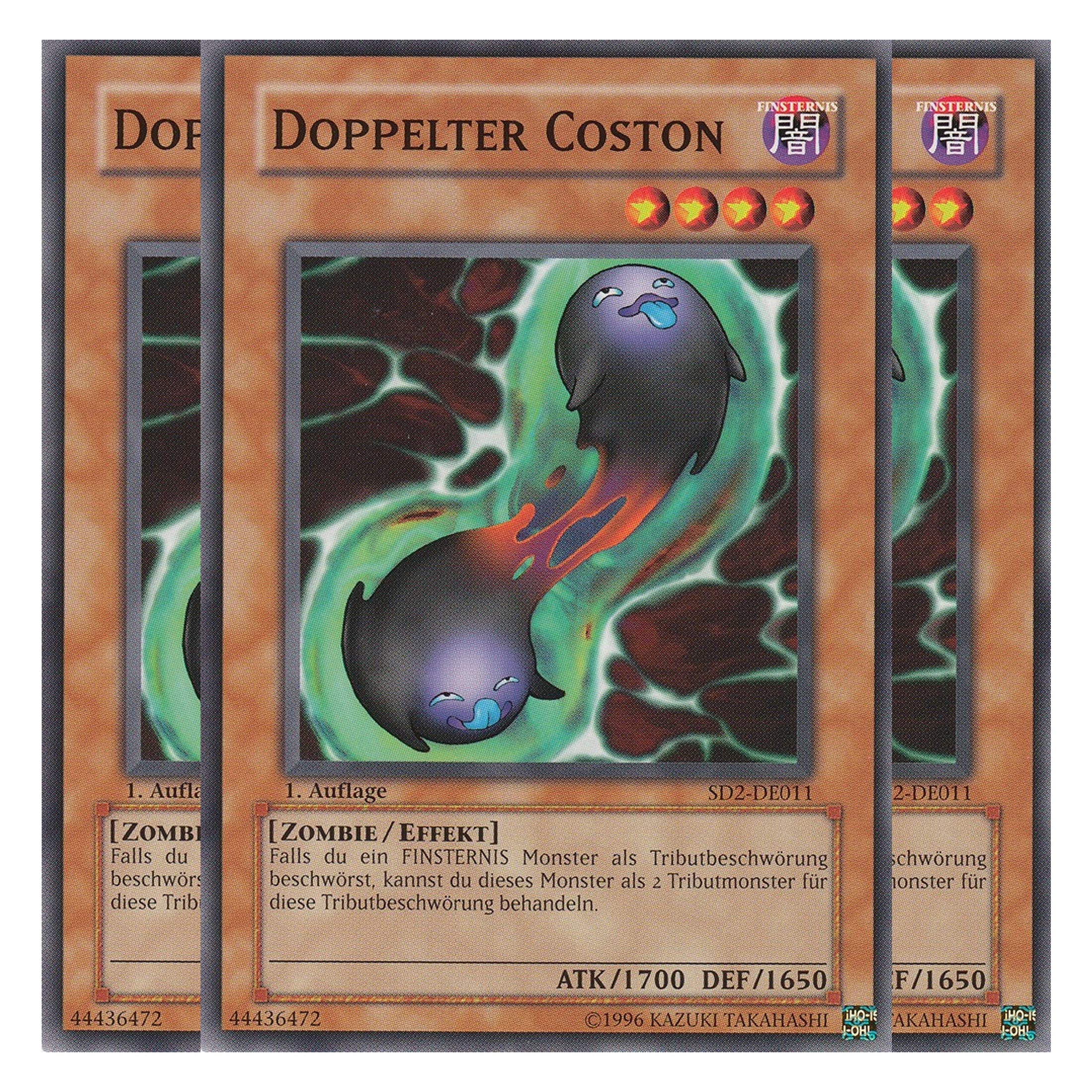 Doppelter Coston - SD2-DE011 - Common - Deutsch - 1. Auflage - Structure Deck: Zombie Madness - Playset (3 Kopien)