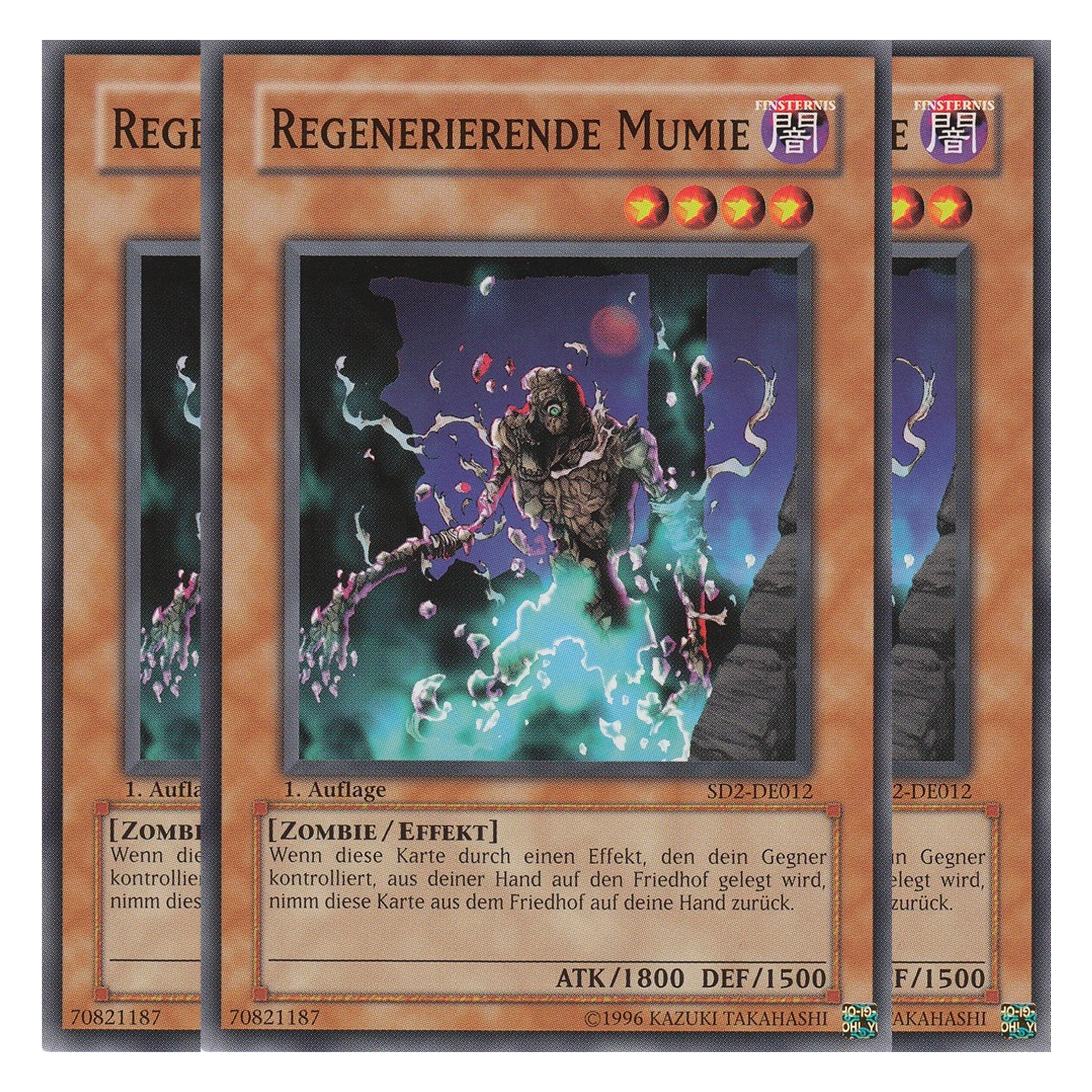 Regenerierende Mumie - SD2-DE012 - Common - Deutsch - 1. Auflage - Structure Deck: Zombie Madness - Playset (3 Kopien)