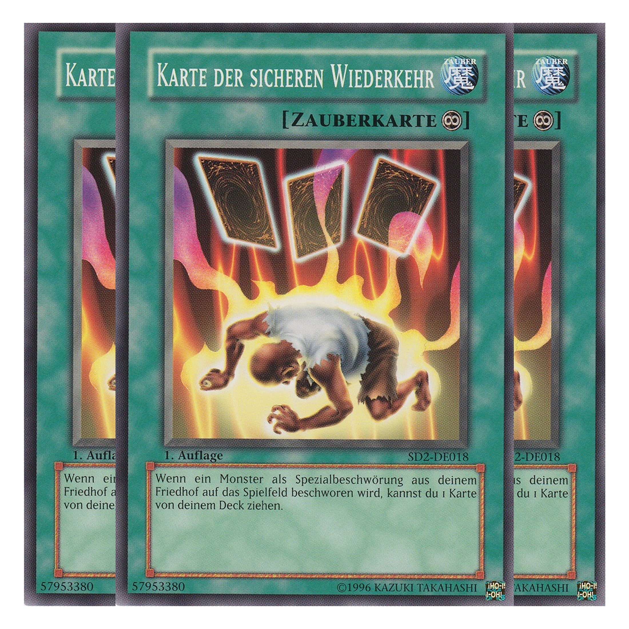 Karte der sicheren Wiederkehr - SD2-DE018 - Common - Deutsch - 1. Auflage - Structure Deck: Zombie Madness - Playset (3 Kopien)