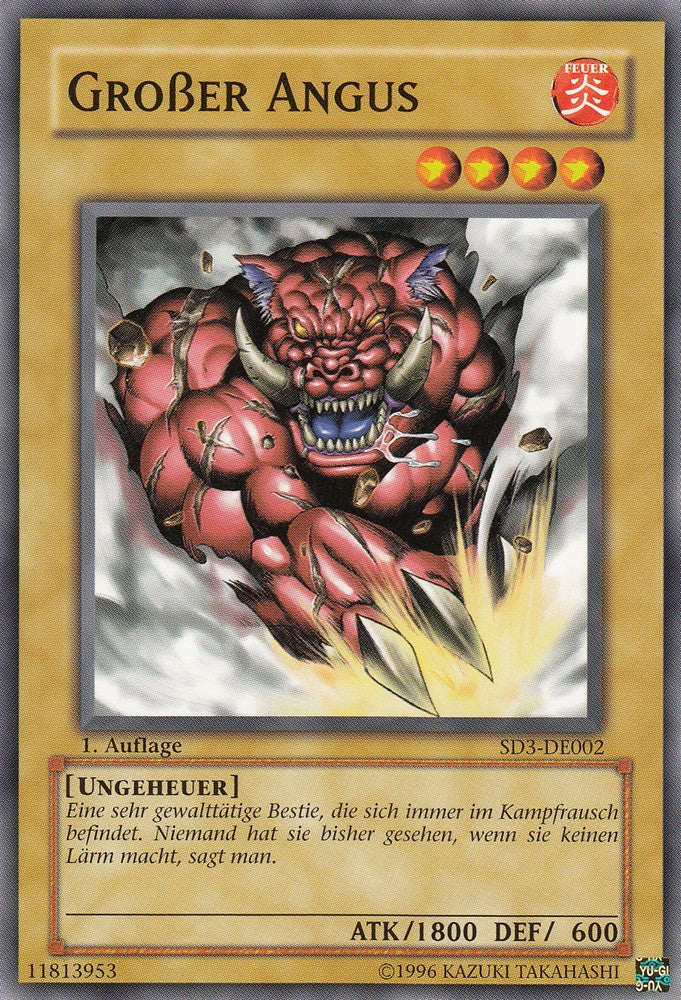 Großer Angus - SD3-DE002 - Common - Deutsch - 1. Auflage - Structure Deck: Blaze of Destruction - Yugioh