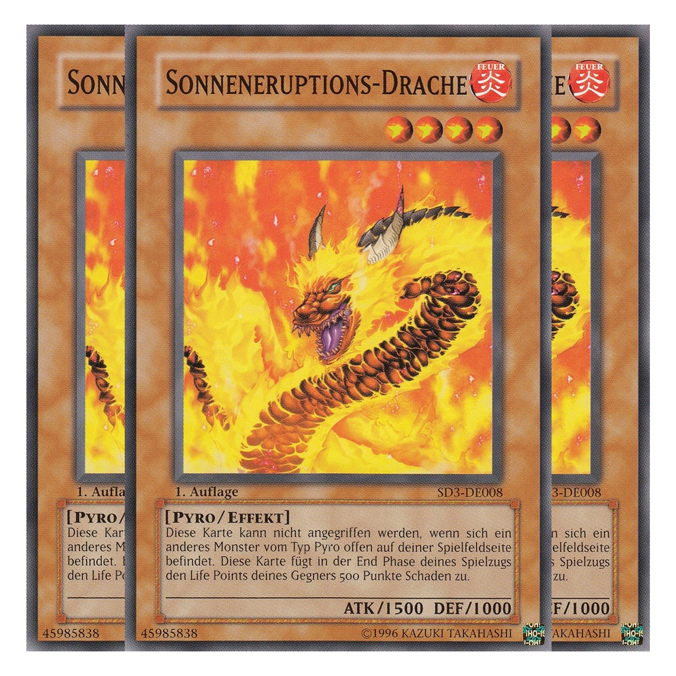 Sonneneruptions-Drache - SD3-DE008 - Common - Deutsch - 1. Auflage - Structure Deck: Blaze of Destruction - Playset (3 Kopien)