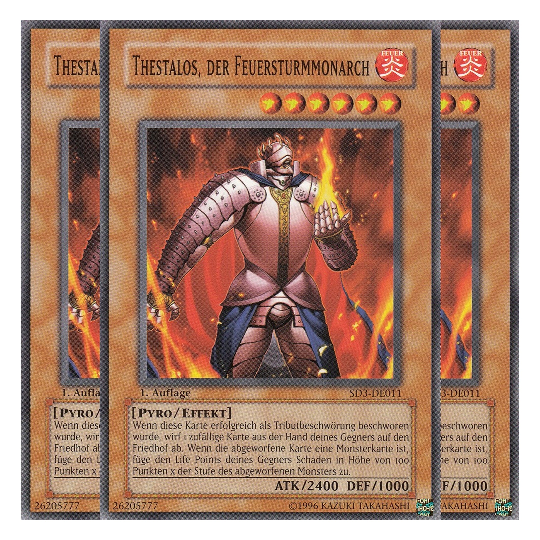 Thestalos, der Feuersturmmonarch - SD3-DE011 - Common - Deutsch - 1. Auflage - Structure Deck: Blaze of Destruction - Playset (3 Kopien)
