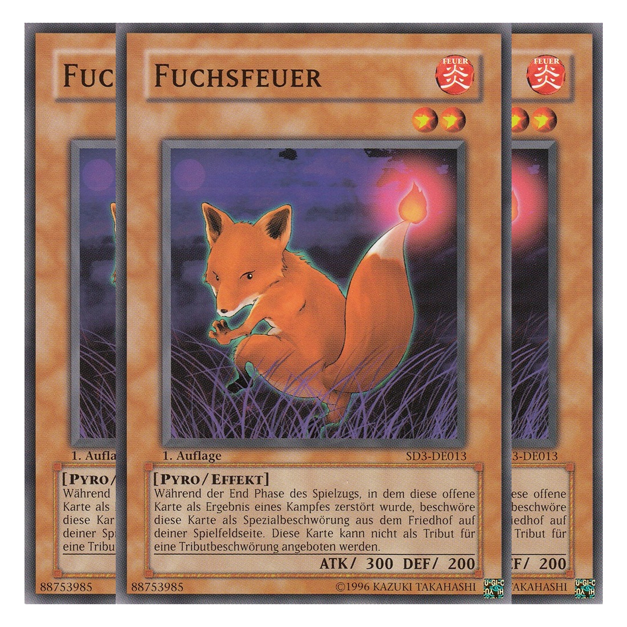Fuchsfeuer - SD3-DE013 - Common - Deutsch - 1. Auflage - Structure Deck: Blaze of Destruction - Playset (3 Kopien)