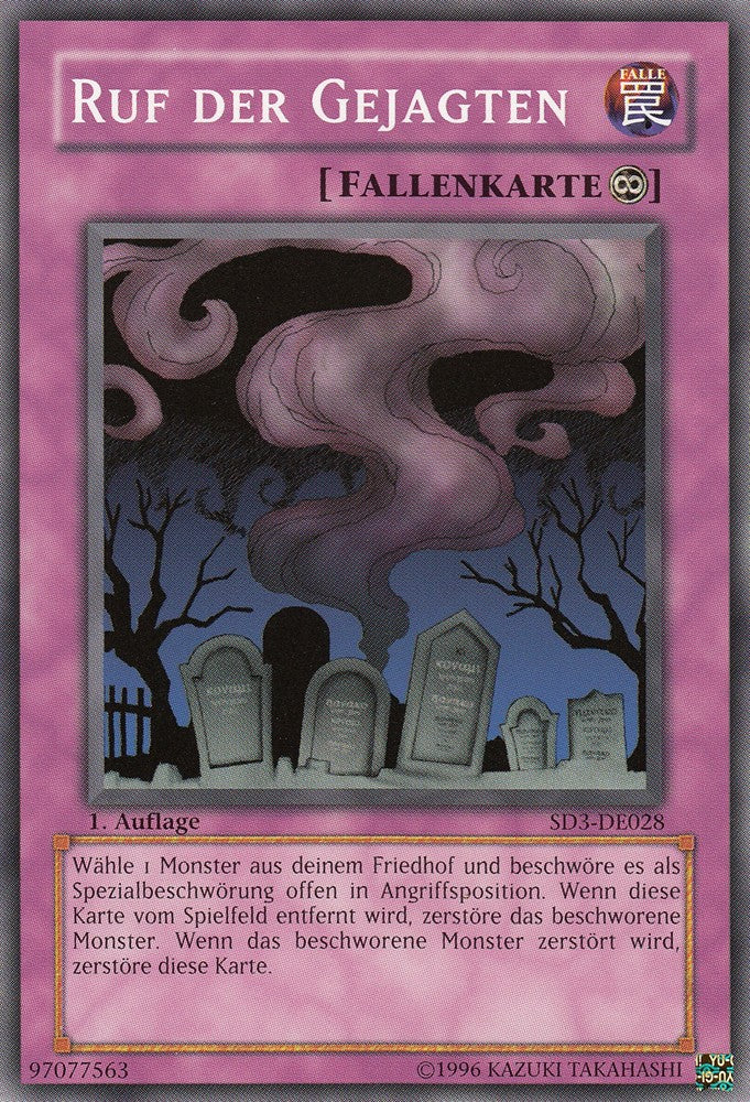 Ruf der Gejagten - SD3-DE028 - Common - Deutsch - 1. Auflage - Structure Deck: Blaze of Destruction - Yugioh