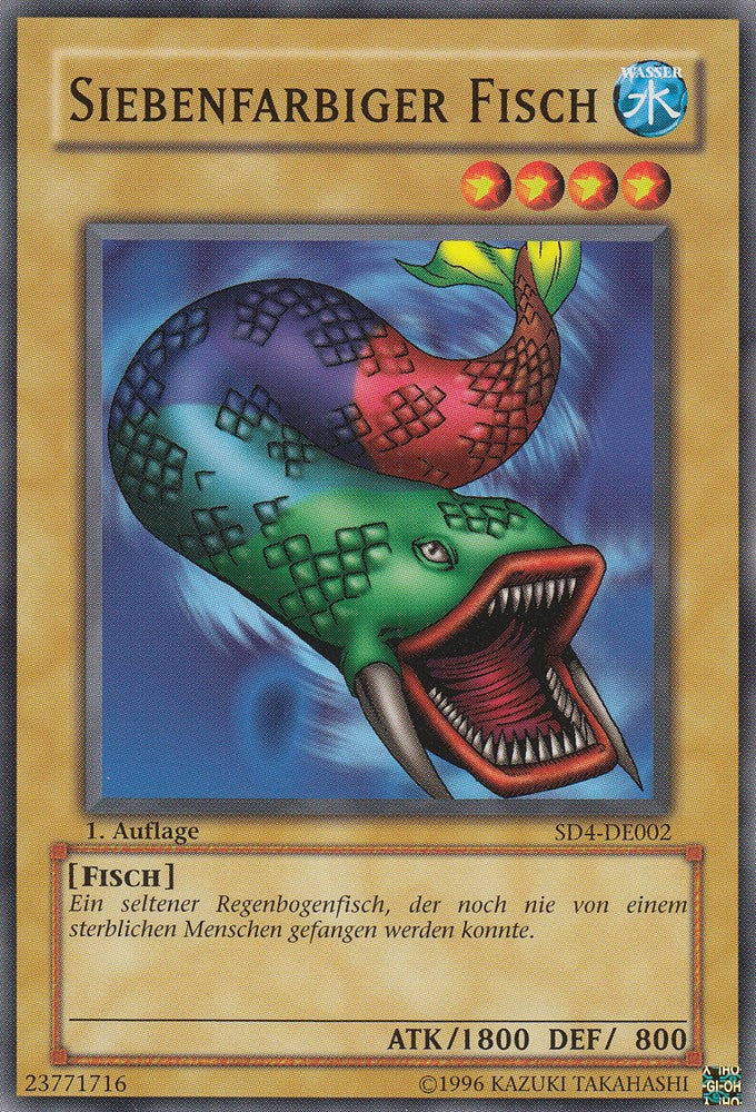 Siebenfarbiger Fisch - SD4-DE002 - Common - Deutsch - 1. Auflage - Structure Deck: Fury From The Deep - Yugioh