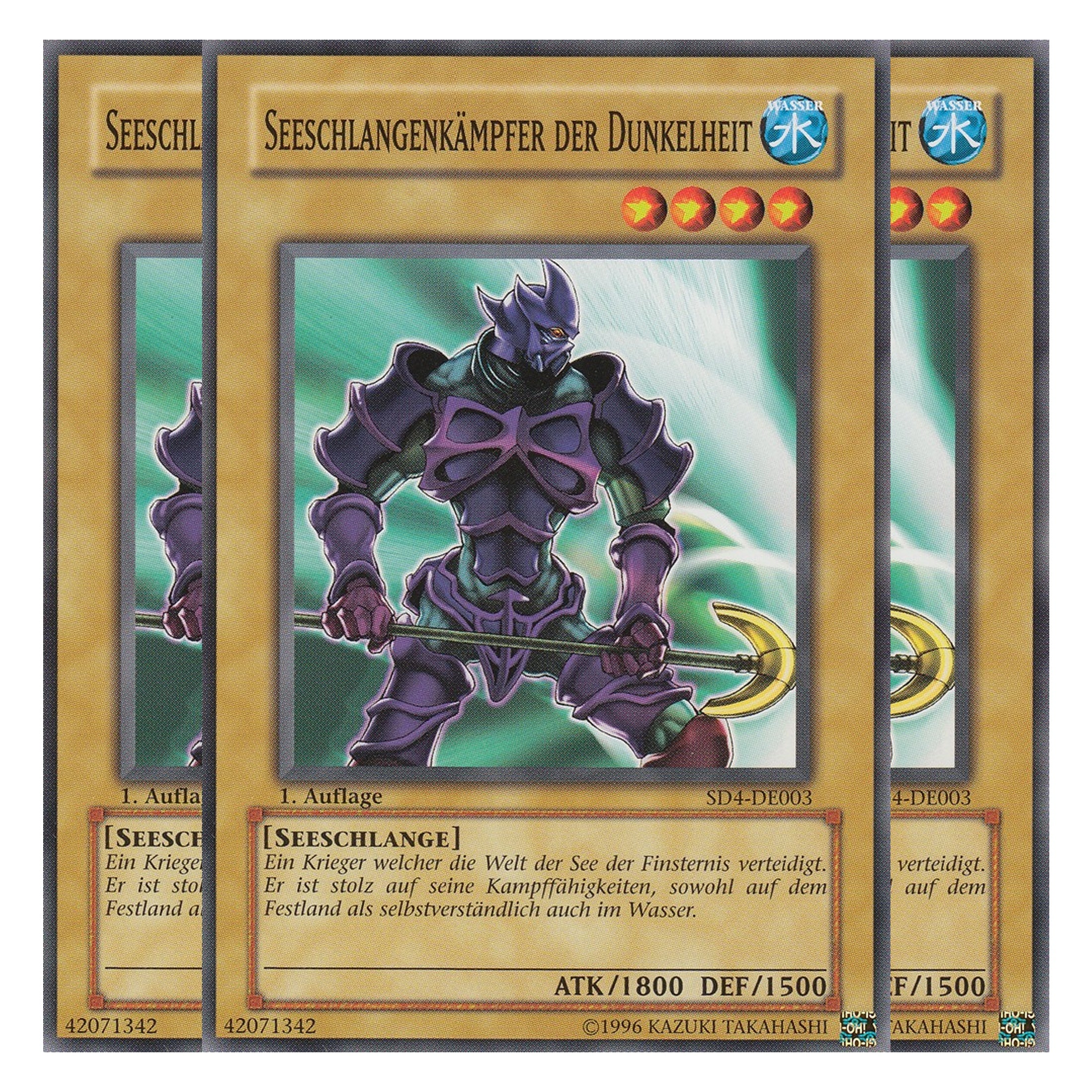 Seeschlangenkämpfer der Dunkelheit - SD4-DE003 - Common - Deutsch - 1. Auflage - Structure Deck: Fury From The Deep - Playset (3 Kopien)