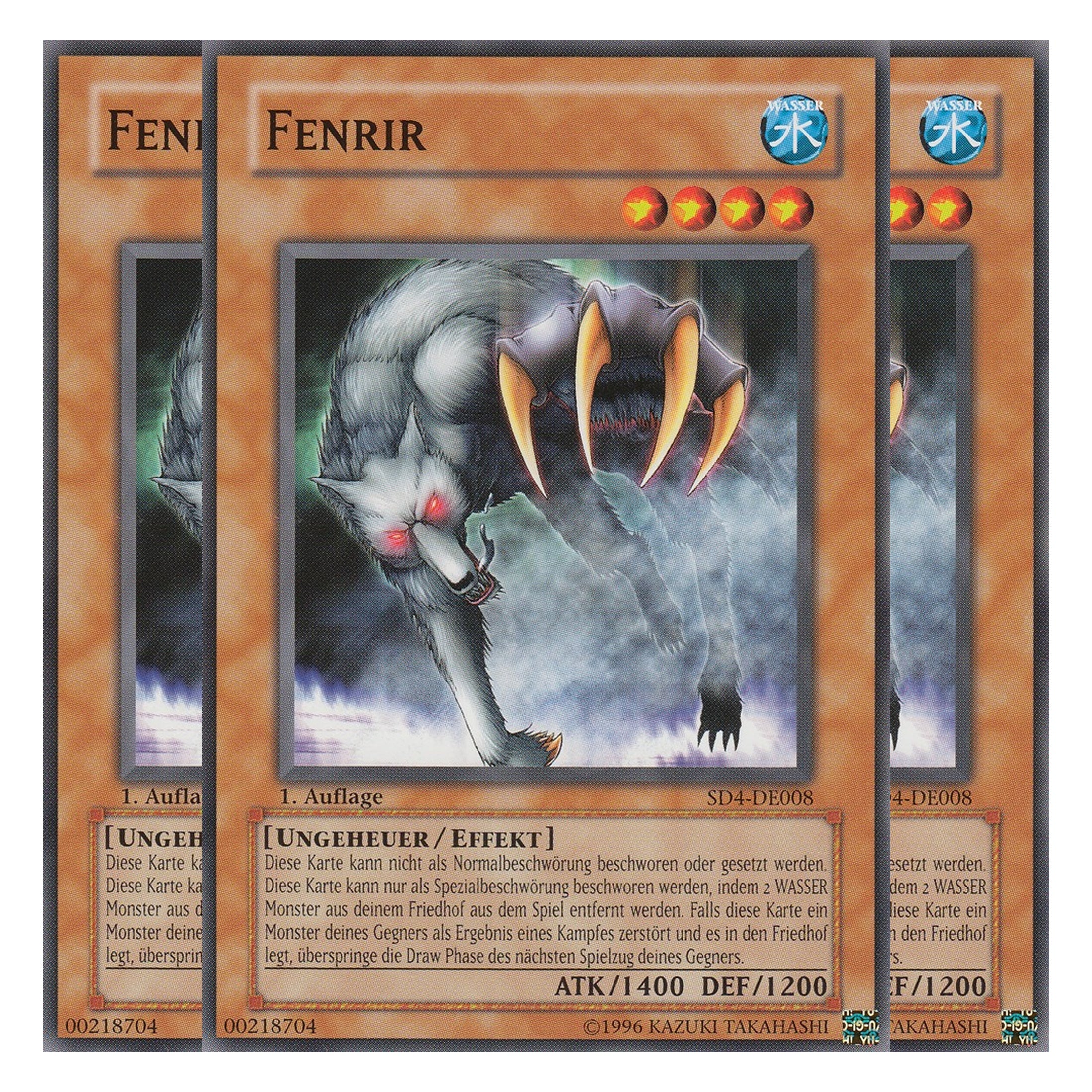 Fenrir - SD4-DE008 - Common - Deutsch - 1. Auflage - Structure Deck: Fury From The Deep - Playset (3 Kopien)