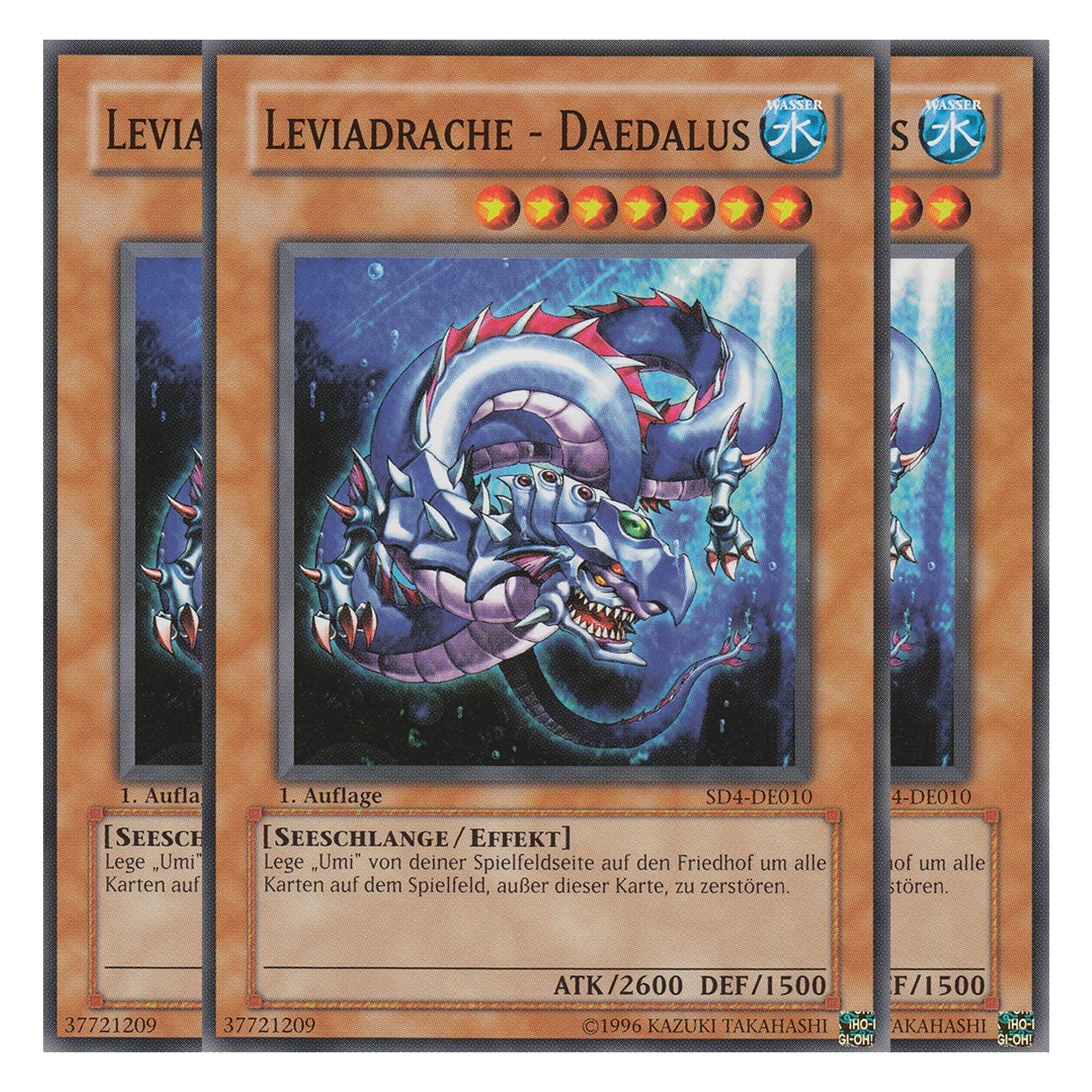 Leviadrache - Daedalus - SD4-DE010 - Common - Deutsch - 1. Auflage - Structure Deck: Fury From The Deep - Playset (3 Kopien)