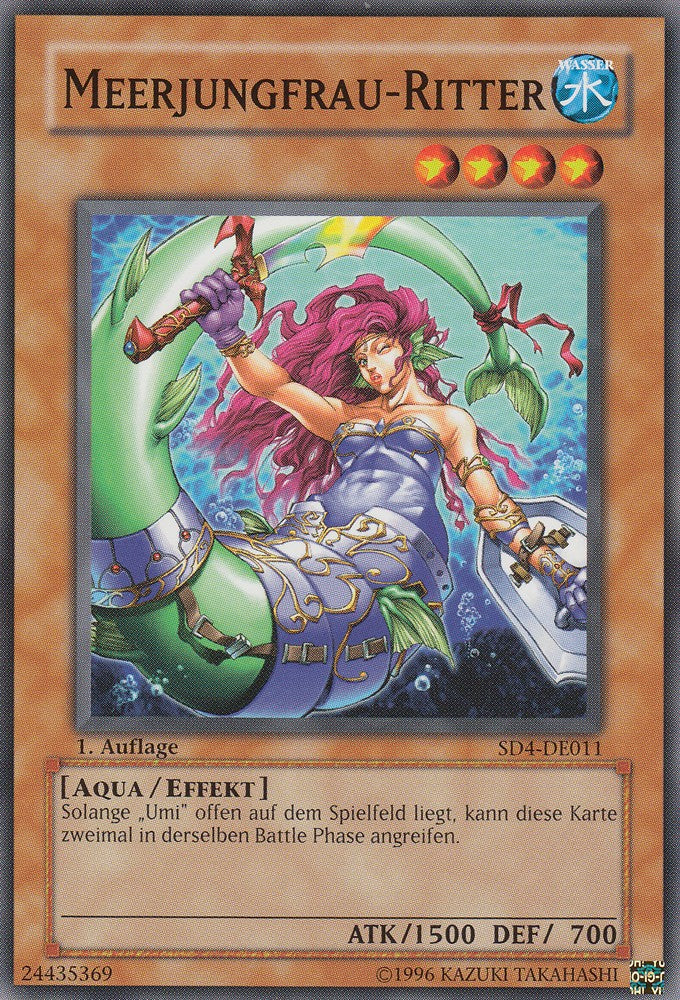 Meerjungfrau-Ritter - SD4-DE011 - Common - Deutsch - 1. Auflage - Structure Deck: Fury From The Deep - Yugioh