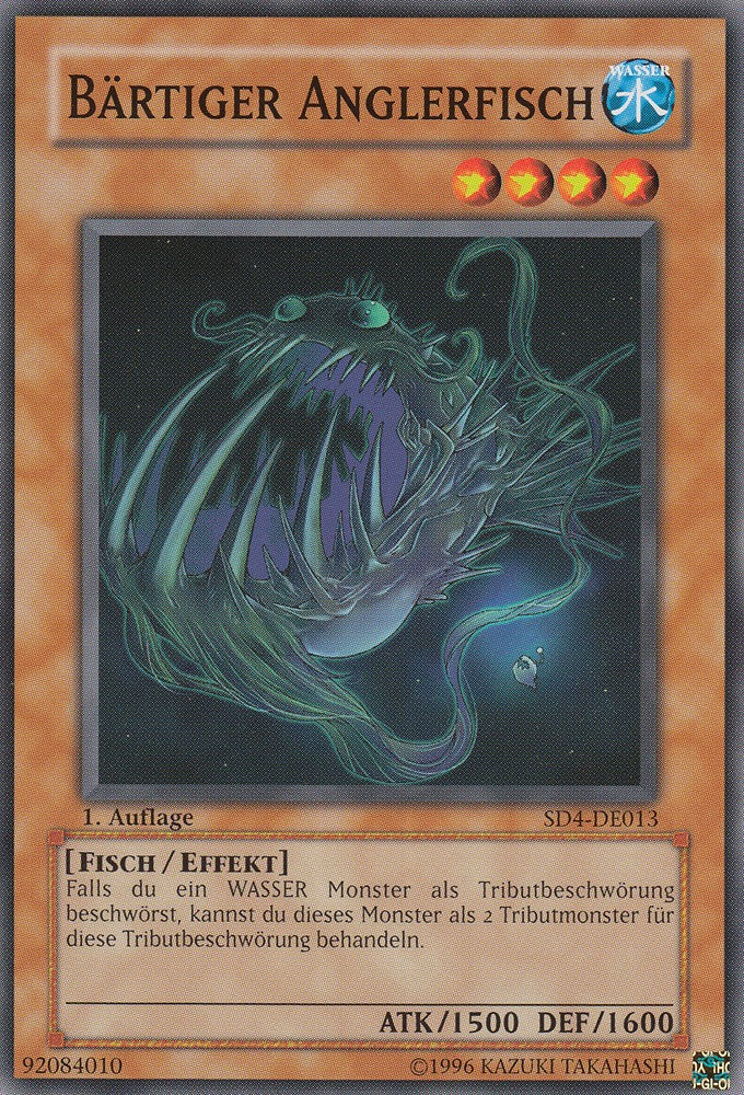 Bärtiger Anglerfisch - SD4-DE013 - Common - Deutsch - 1. Auflage - Structure Deck: Fury From The Deep - Yugioh