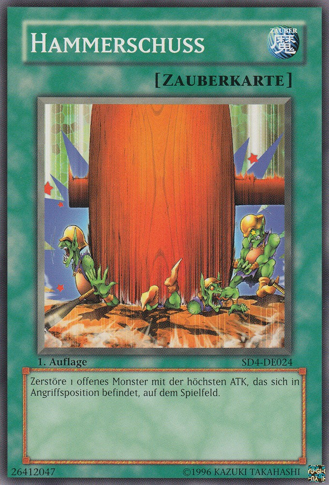 Hammerschuss - SD4-DE024 - Common - Deutsch - 1. Auflage - Structure Deck: Fury From The Deep - Yugioh