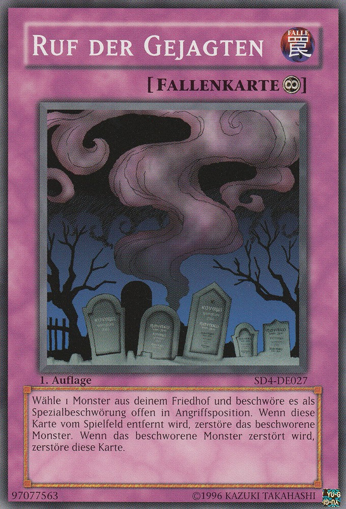 Ruf der Gejagten - SD4-DE027 - Common - Deutsch - 1. Auflage - Structure Deck: Fury From The Deep - Yugioh