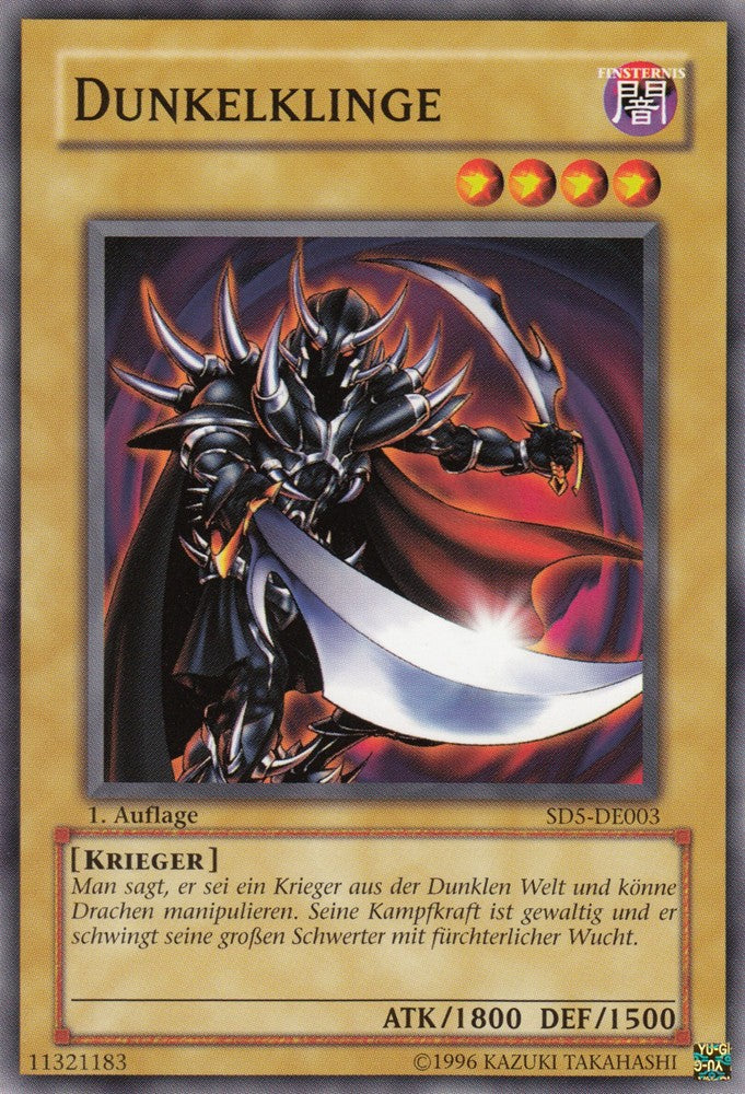 Dunkelklinge - SD5-DE003 - Common - Deutsch - 1. Auflage - Structure Deck: Warrior's Triumph - Yugioh