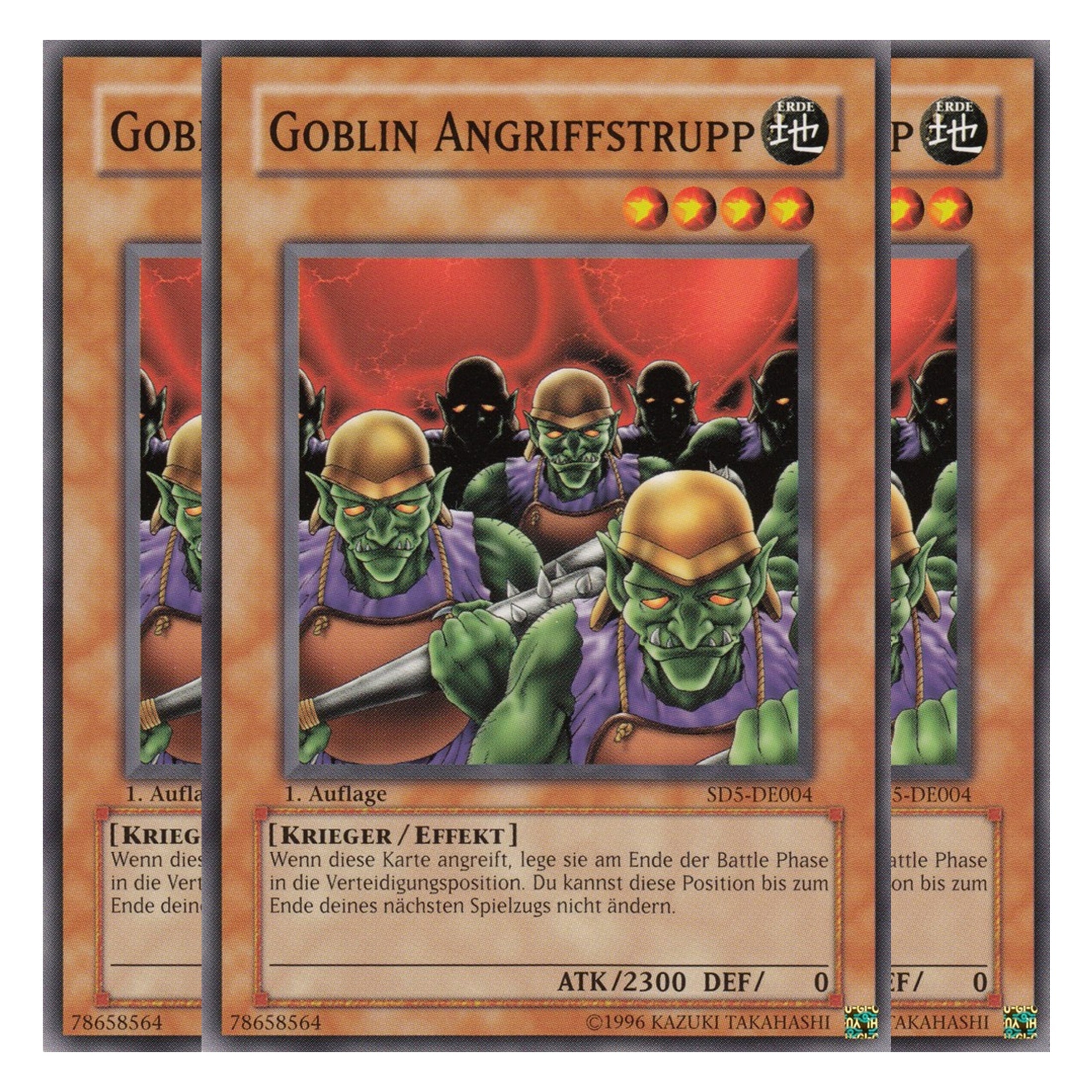 Goblin Angriffstrupp - SD5-DE004 - Common - Deutsch - 1. Auflage - Structure Deck: Warrior's Triumph - Playset (3 Kopien)