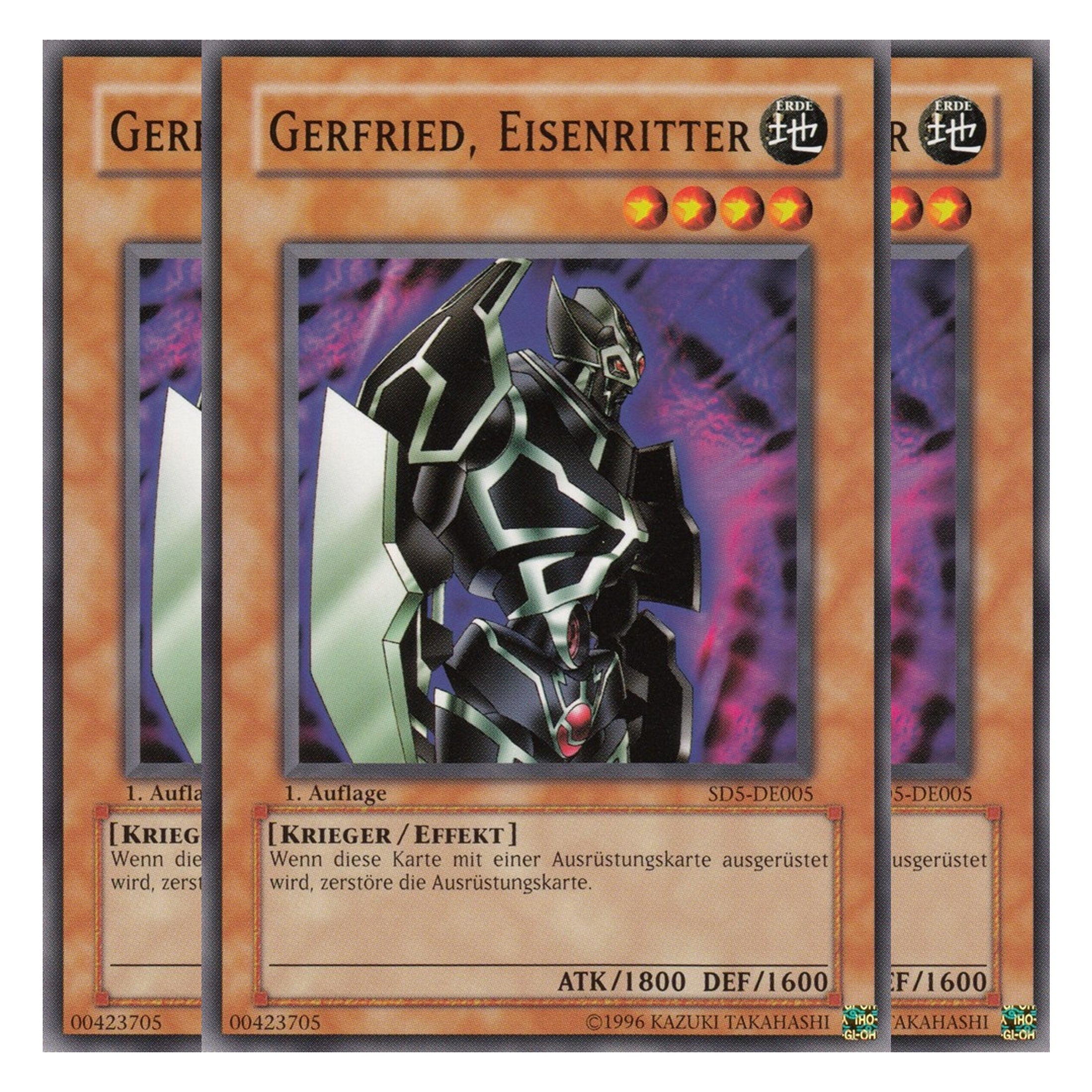 Gerfried, Eisenritter - SD5-DE005 - Common - Deutsch - 1. Auflage - Structure Deck: Warrior's Triumph - Playset (3 Kopien)