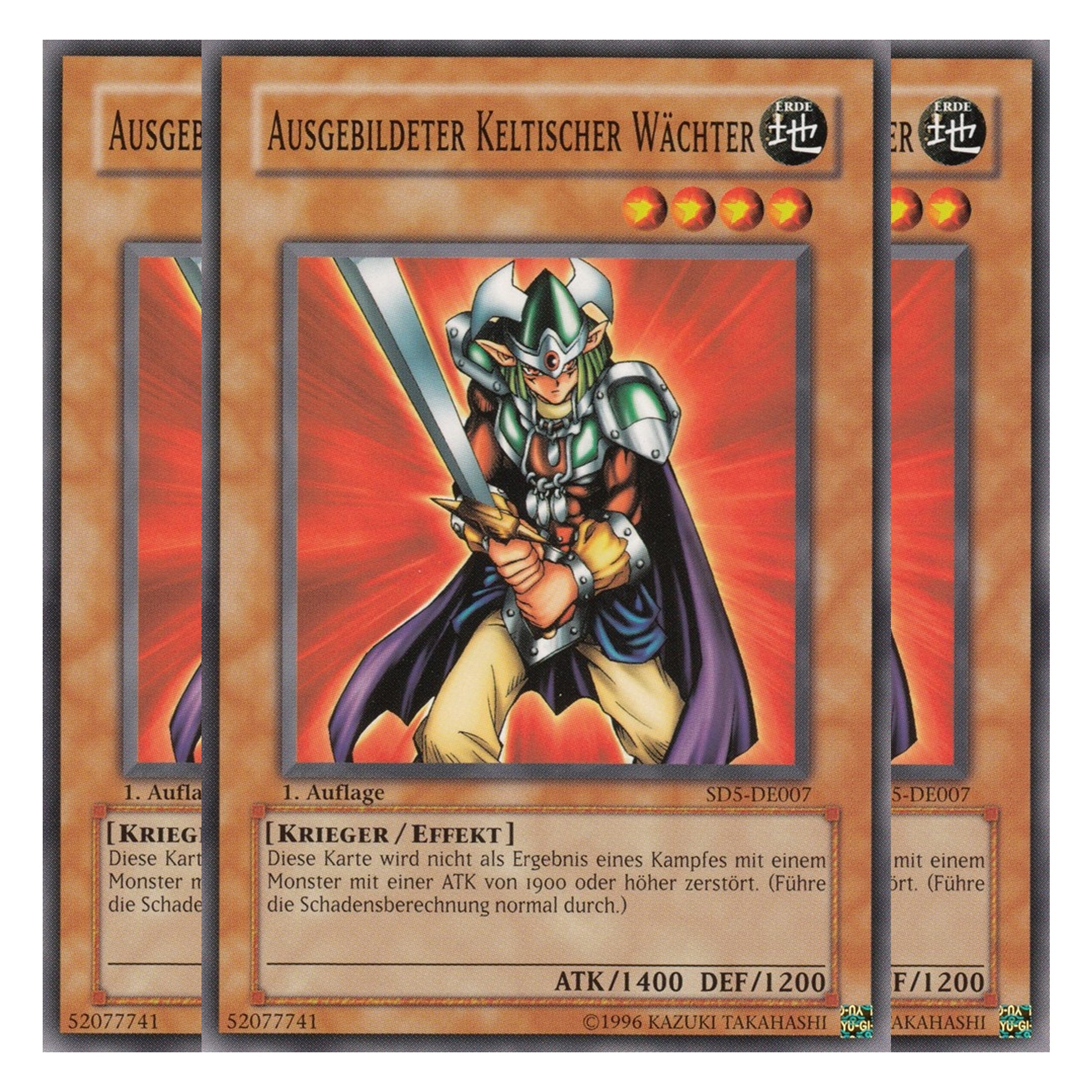 Ausgebildeter Keltischer Wächter - SD5-DE007 - Common - Deutsch - 1. Auflage - Structure Deck: Warrior's Triumph - Playset (3 Kopien)