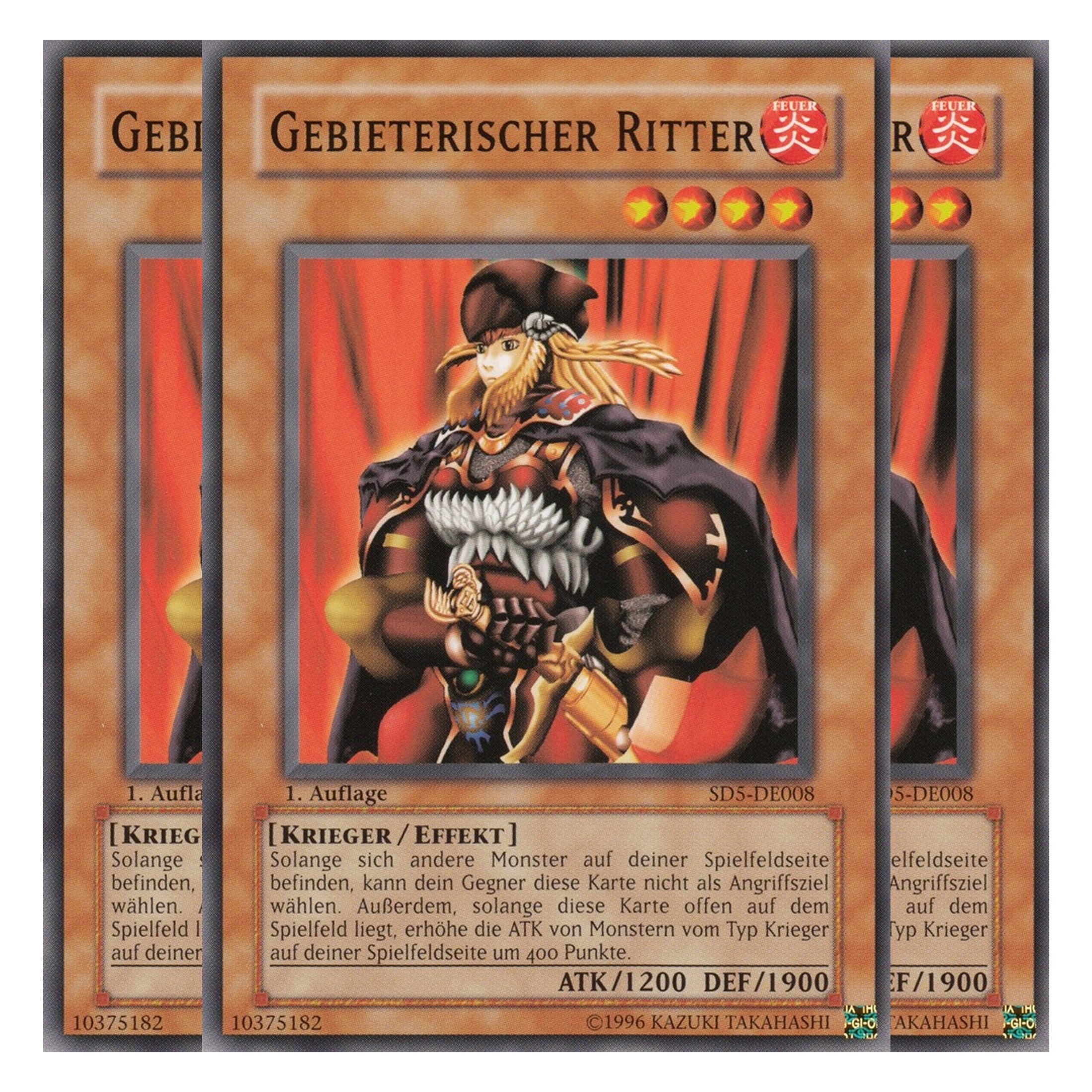 Gebieterischer Ritter - SD5-DE008 - Common - Deutsch - 1. Auflage - Structure Deck: Warrior's Triumph - Playset (3 Kopien)