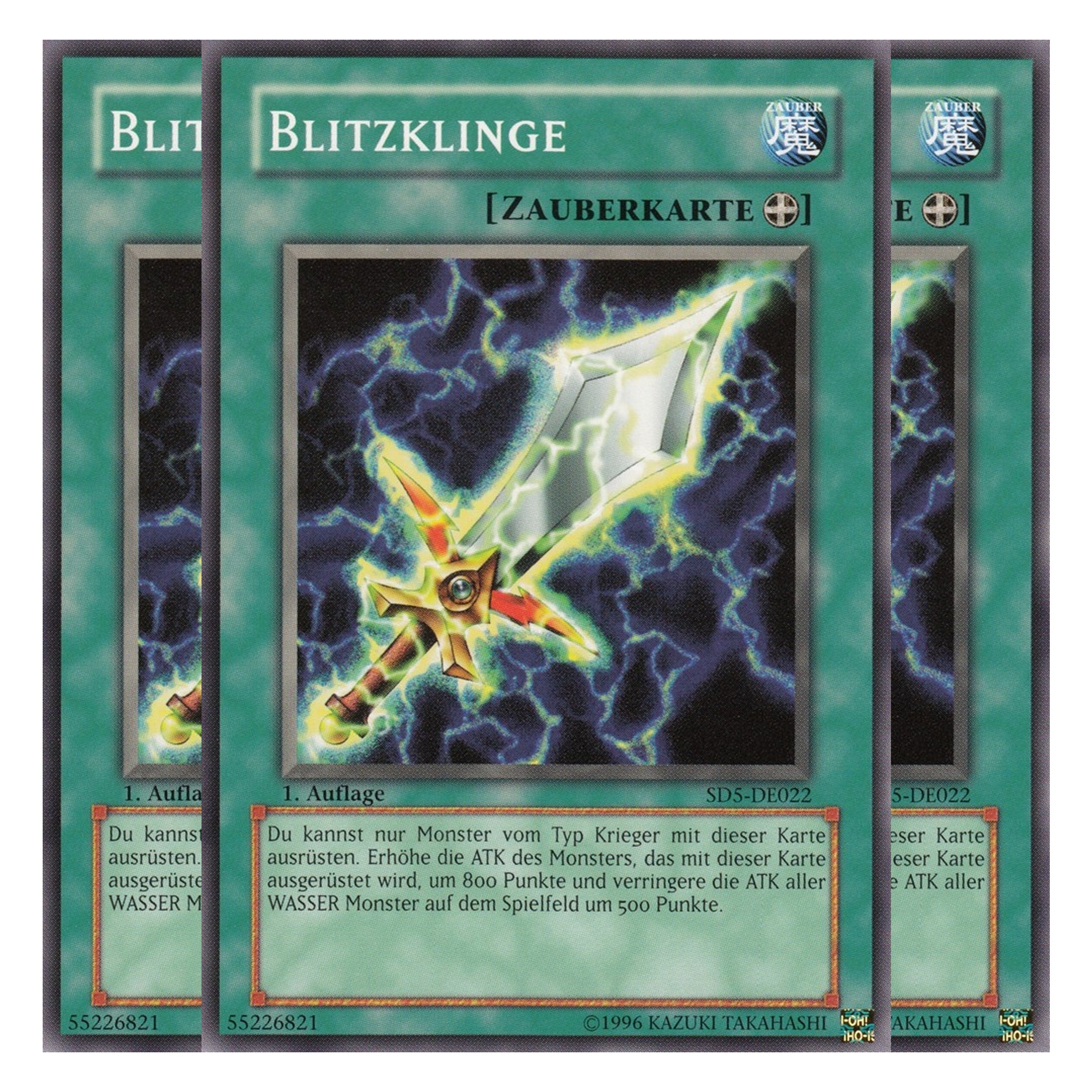Blitzklinge - SD5-DE022 - Common - Deutsch - 1. Auflage - Structure Deck: Warrior's Triumph - Playset (3 Kopien)