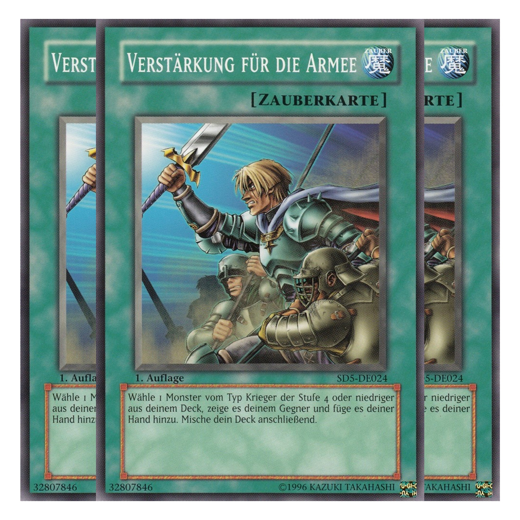 Verstärkung für die Armee - SD5-DE024 - Common - Deutsch - 1. Auflage - Structure Deck: Warrior's Triumph - Playset (3 Kopien)
