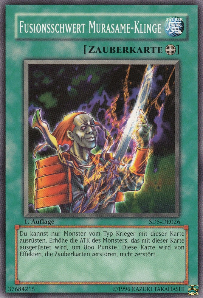 Fusionsschwert Murasame-Klinge - SD5-DE026 - Common - Deutsch - 1. Auflage - Structure Deck: Warrior's Triumph - Yugioh