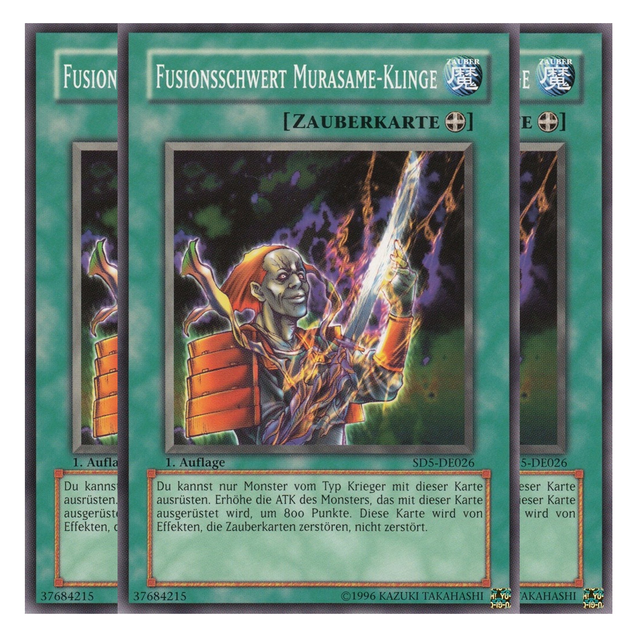 Fusionsschwert Murasame-Klinge - SD5-DE026 - Common - Deutsch - 1. Auflage - Structure Deck: Warrior's Triumph - Playset (3 Kopien)