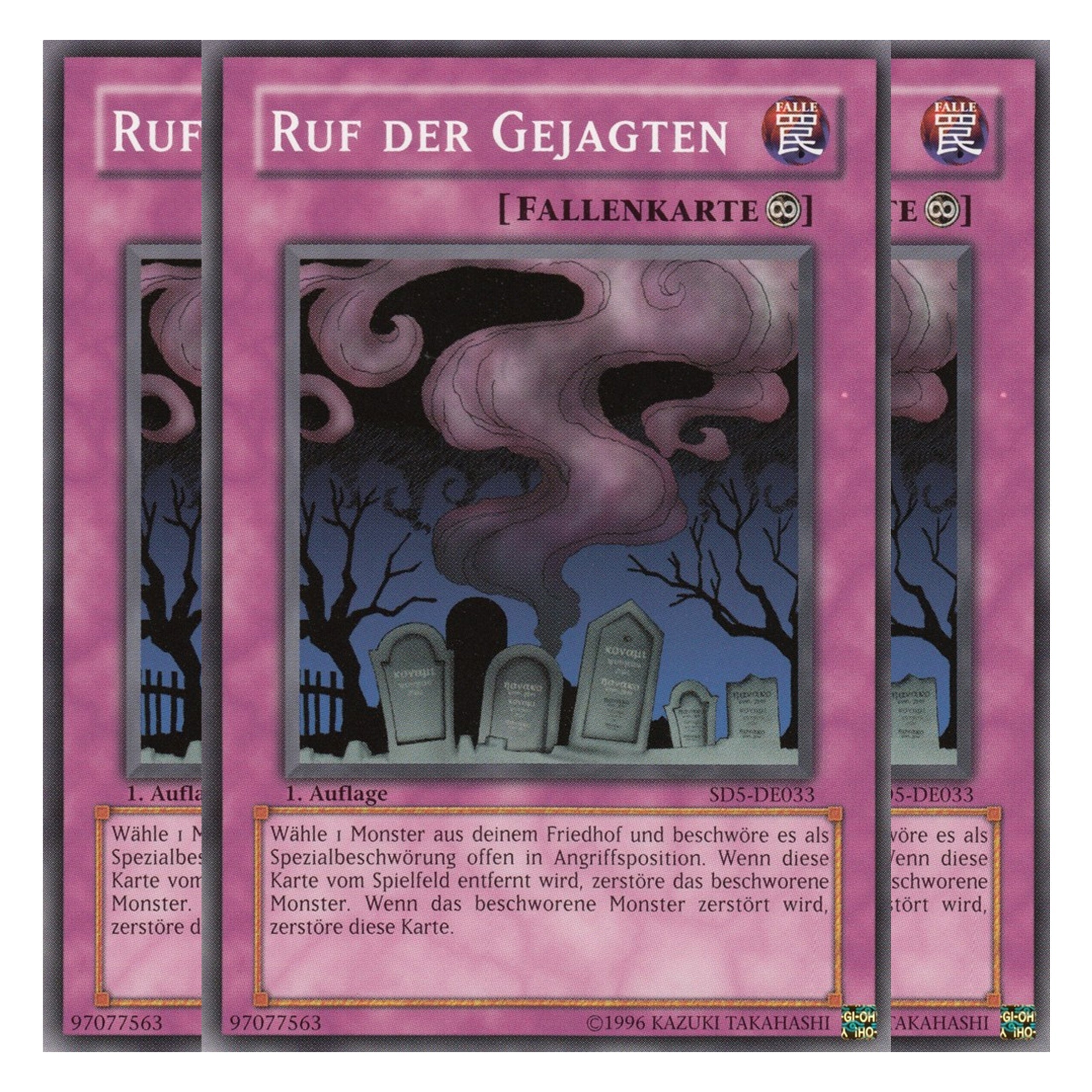 Ruf der Gejagten - SD5-DE033 - Common - Deutsch - 1. Auflage - Structure Deck: Warrior's Triumph - Playset (3 Kopien)