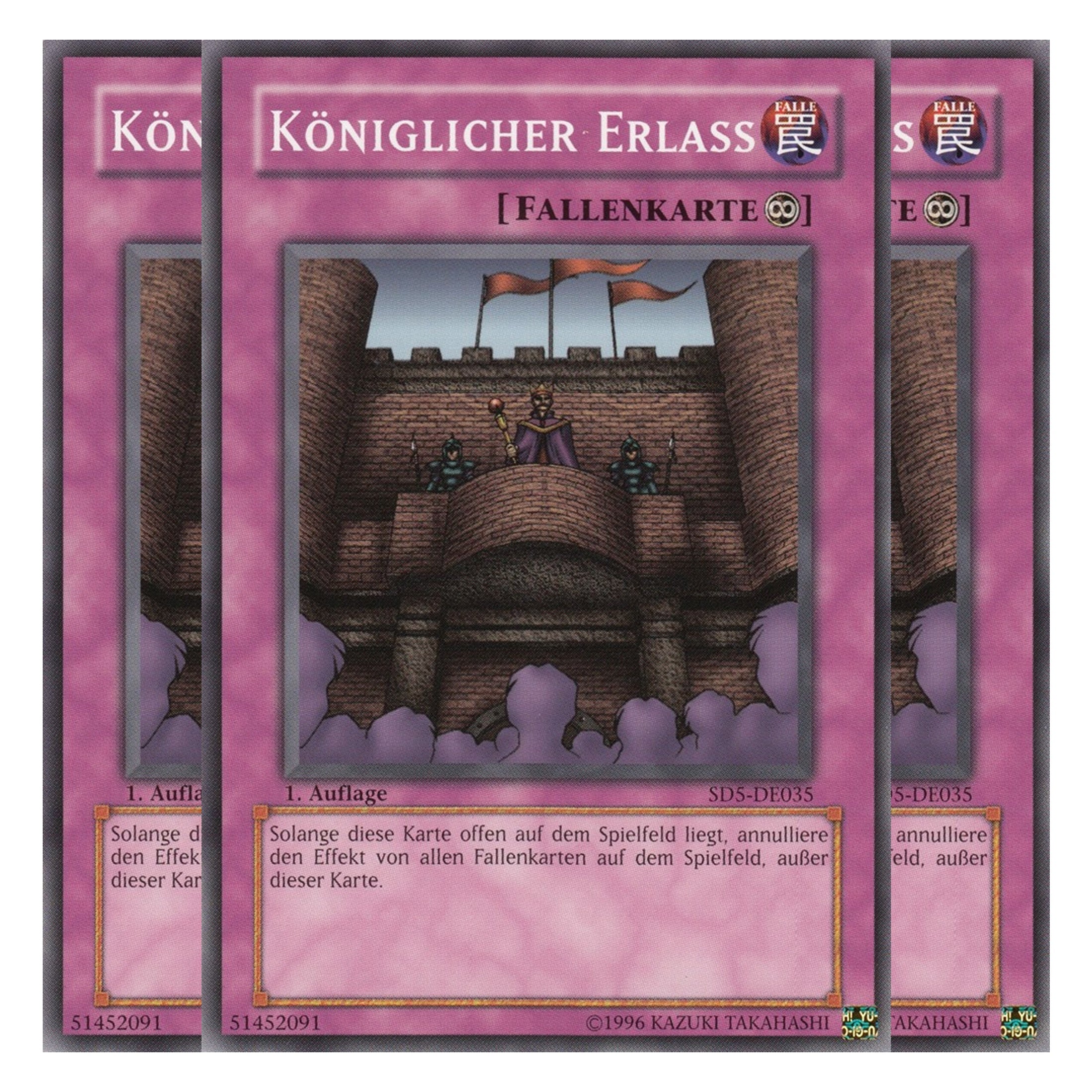 Königlicher Erlass - SD5-DE035 - Common - Deutsch - 1. Auflage - Structure Deck: Warrior's Triumph - Playset (3 Kopien)