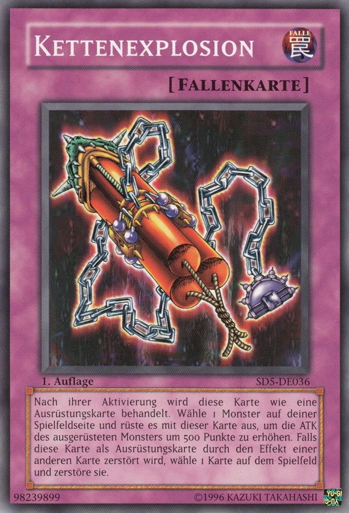 Kettenexplosion - SD5-DE036 - Common - Deutsch - 1. Auflage - Structure Deck: Warrior's Triumph - Yugioh