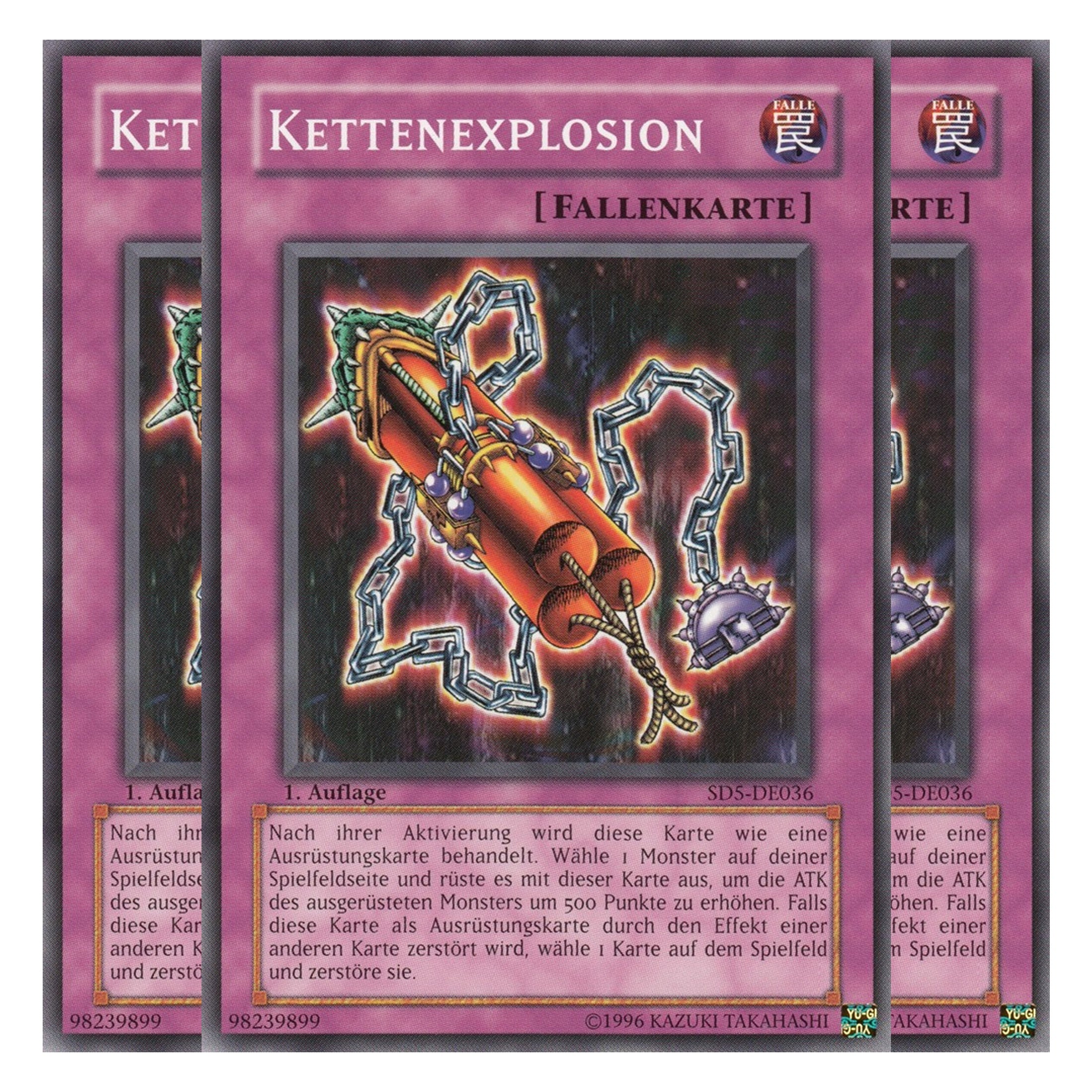Kettenexplosion - SD5-DE036 - Common - Deutsch - 1. Auflage - Structure Deck: Warrior's Triumph - Playset (3 Kopien)